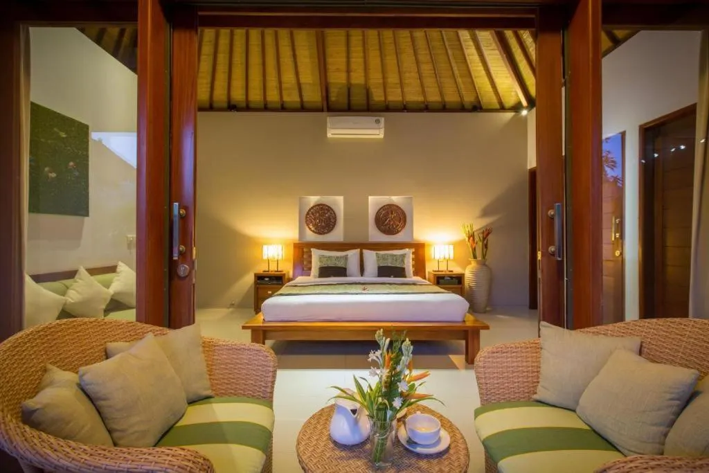 Bed in ViLLA GREEN MANGO SEMINYAK BALI