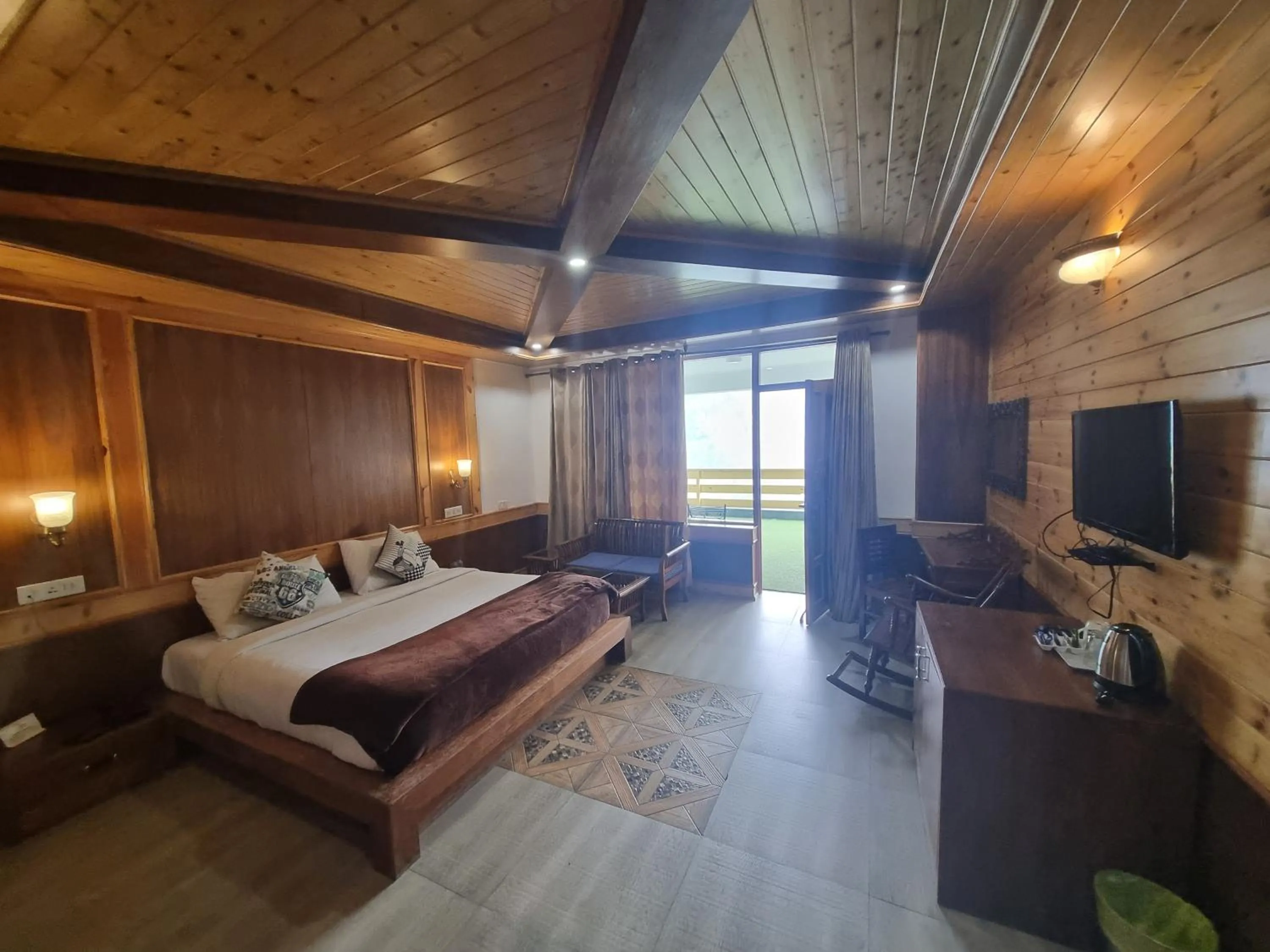 View (from property/room), Bed in Vivaan The Sunrise