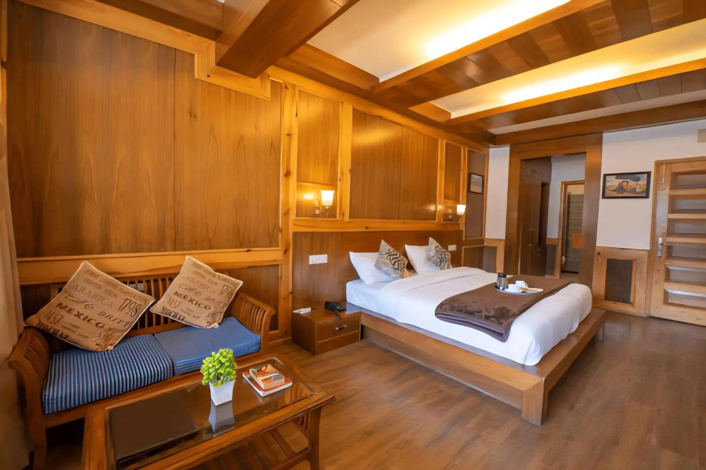 View (from property/room), Bed in Vivaan The Sunrise