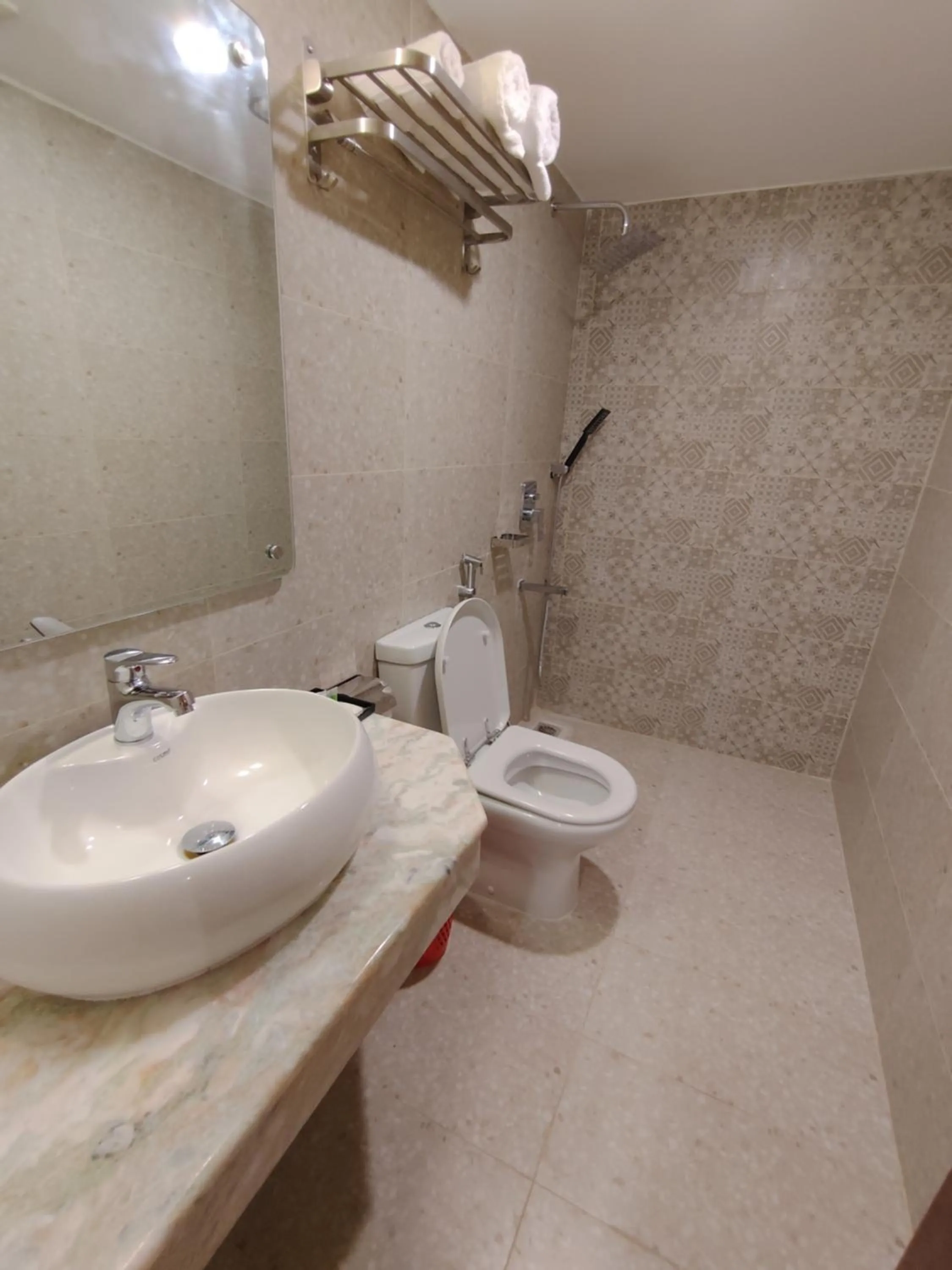 Shower in Sylhet Paradise Inn
