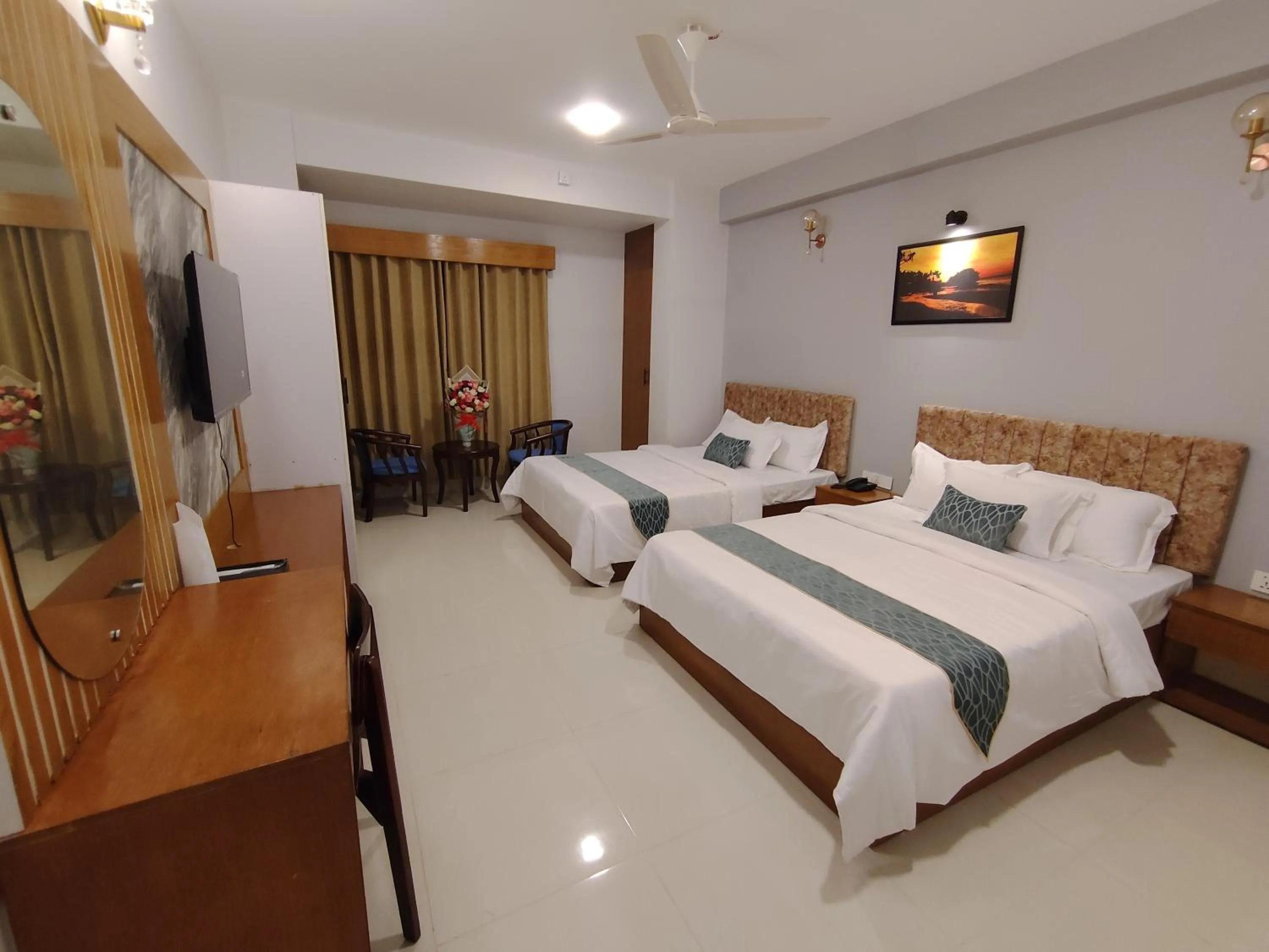 Bed in Sylhet Paradise Inn