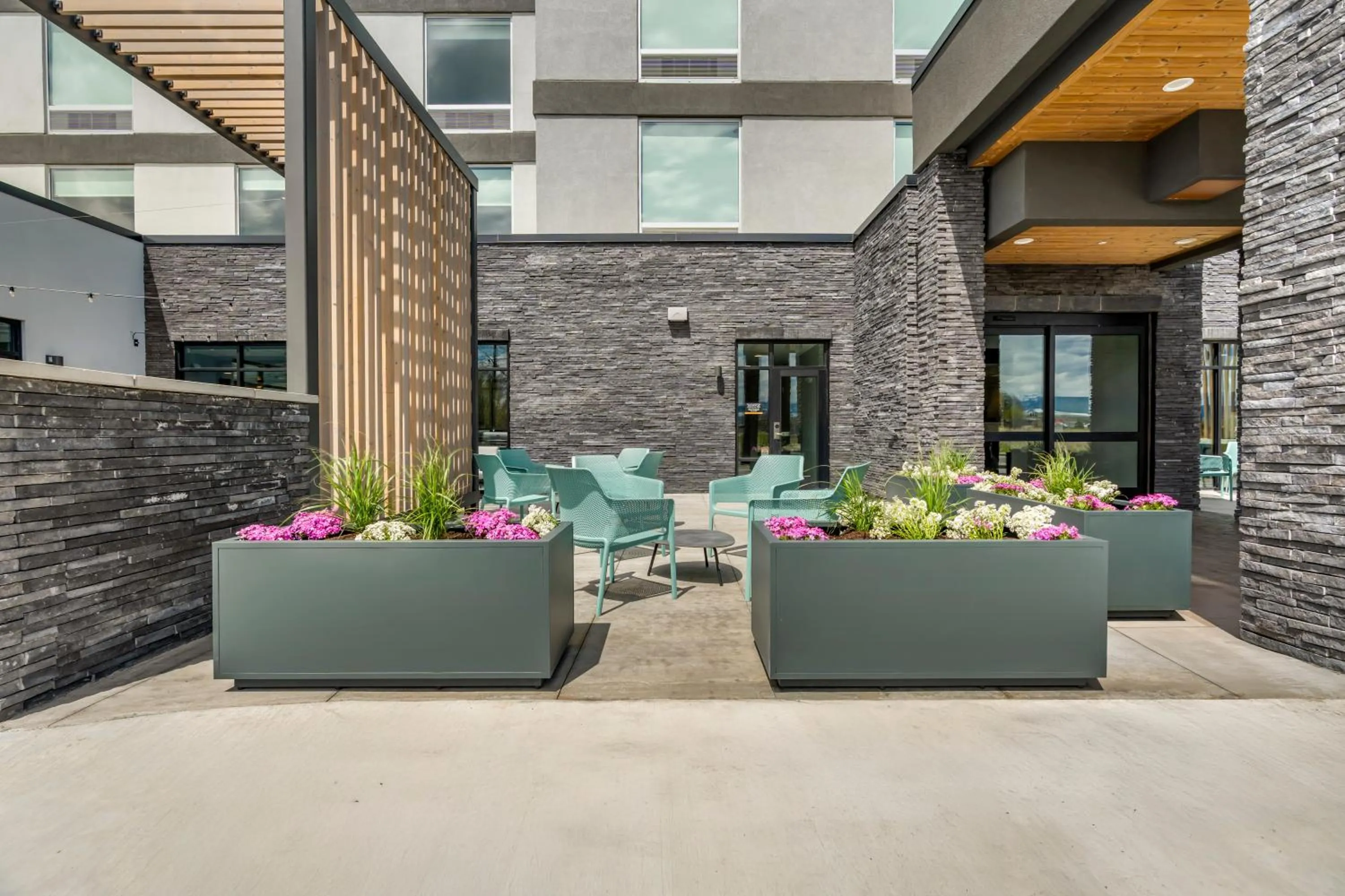 Patio in Home2 Suites By Hilton Bozeman Four Corners