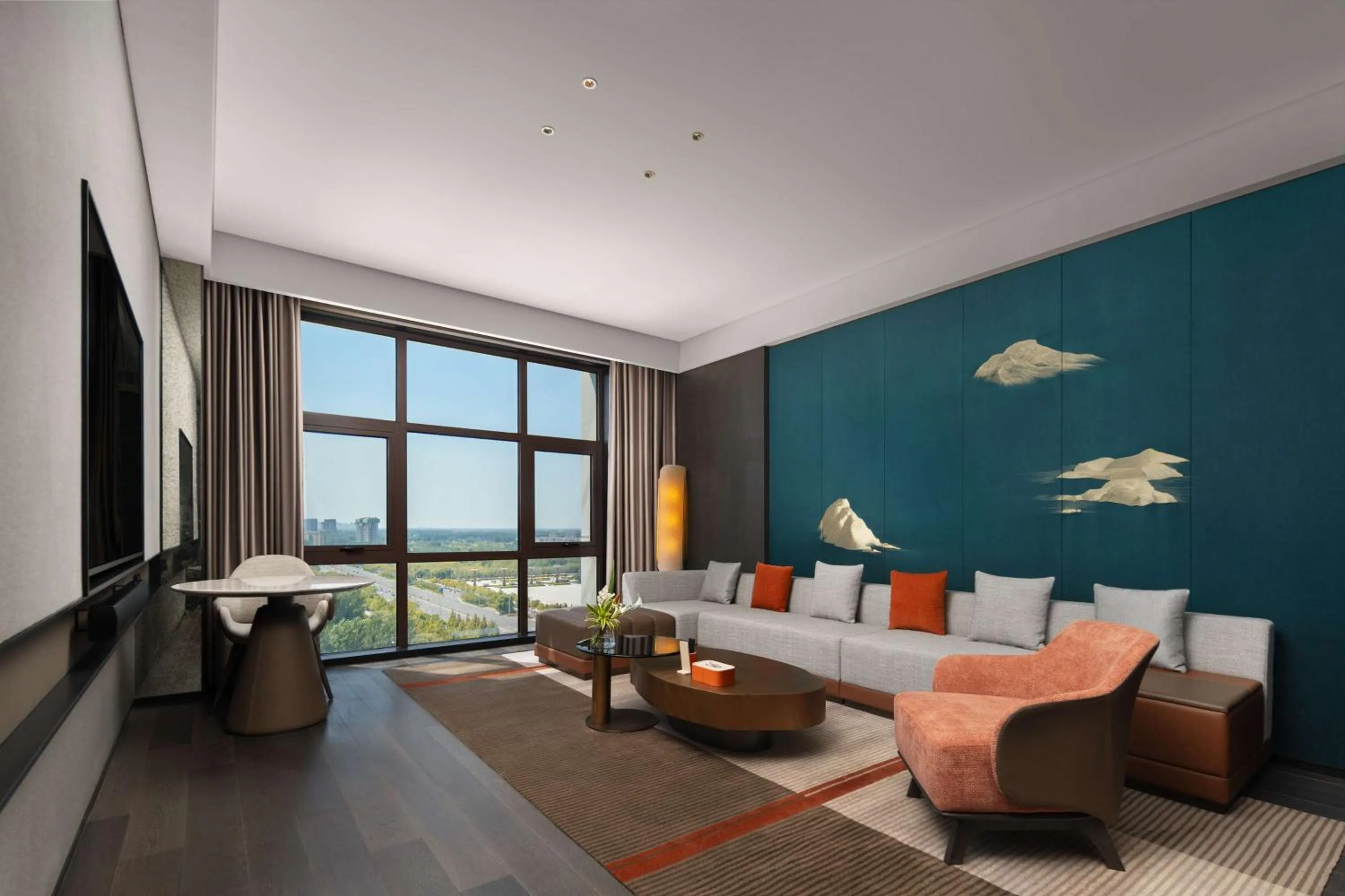 Living room, Bed in Doubletree By Hilton Kaifeng