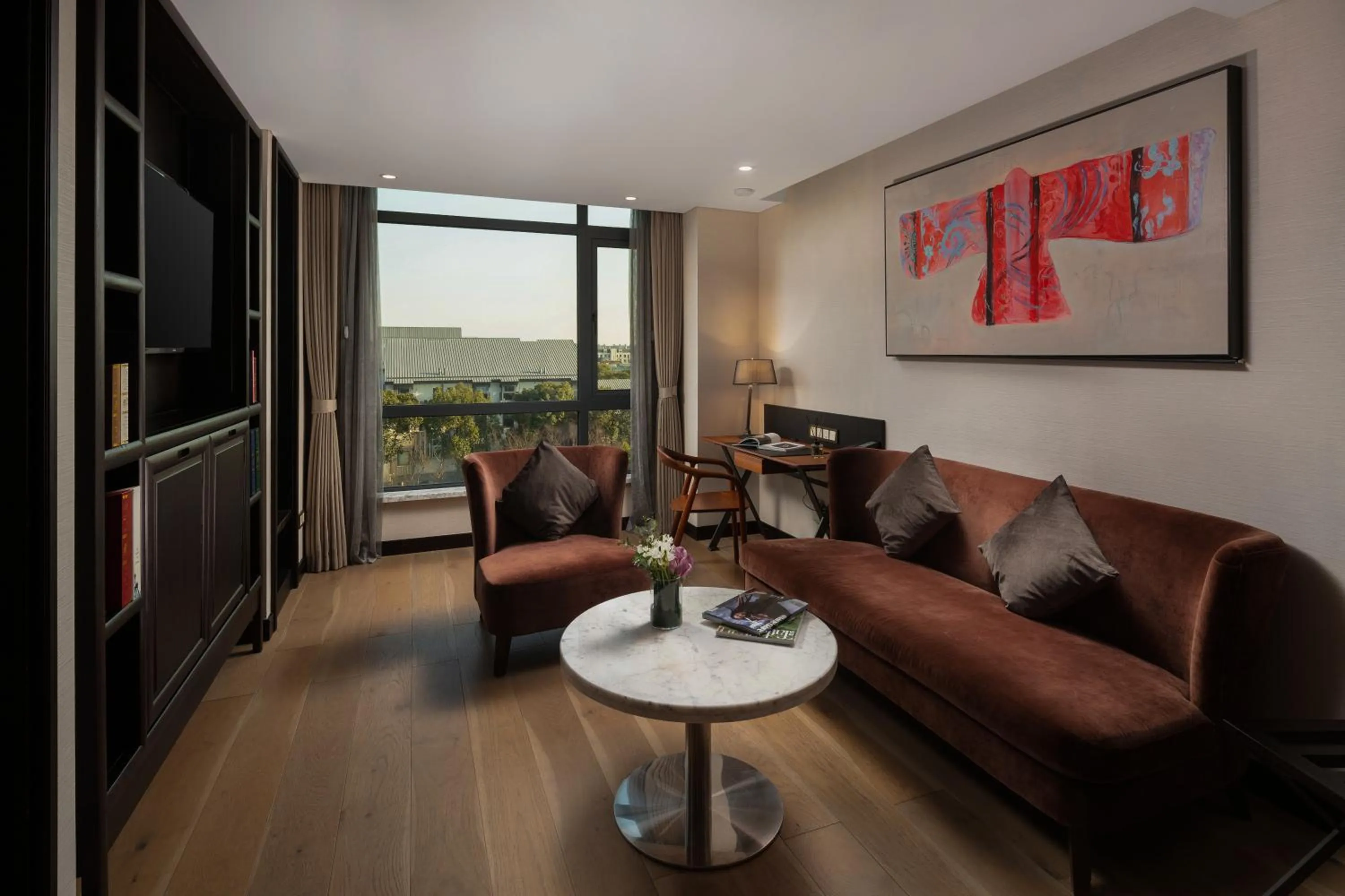 Living room in Doubletree By Hilton Shanghai Hongqiao