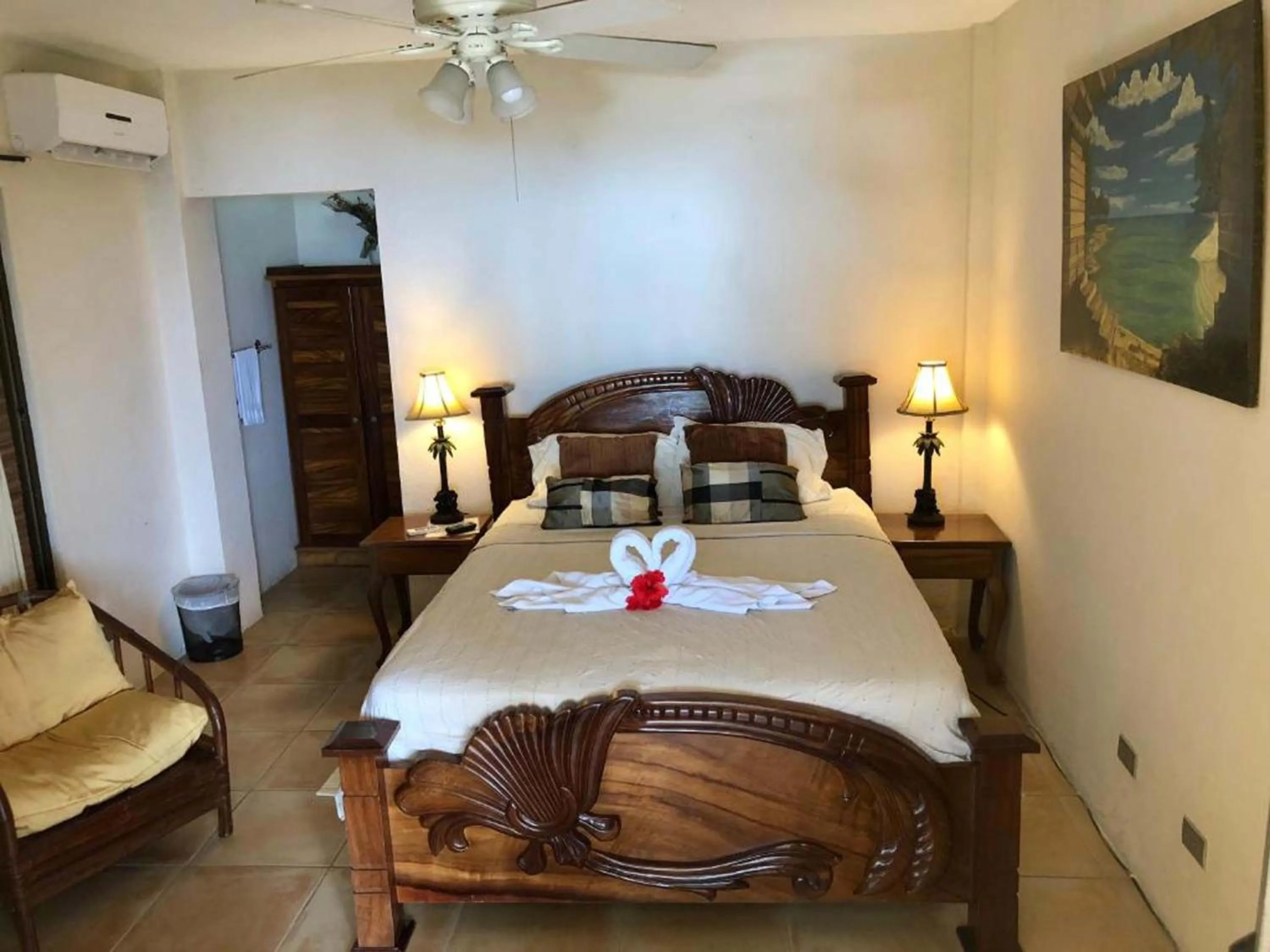 Bed in Mango Moon Villa