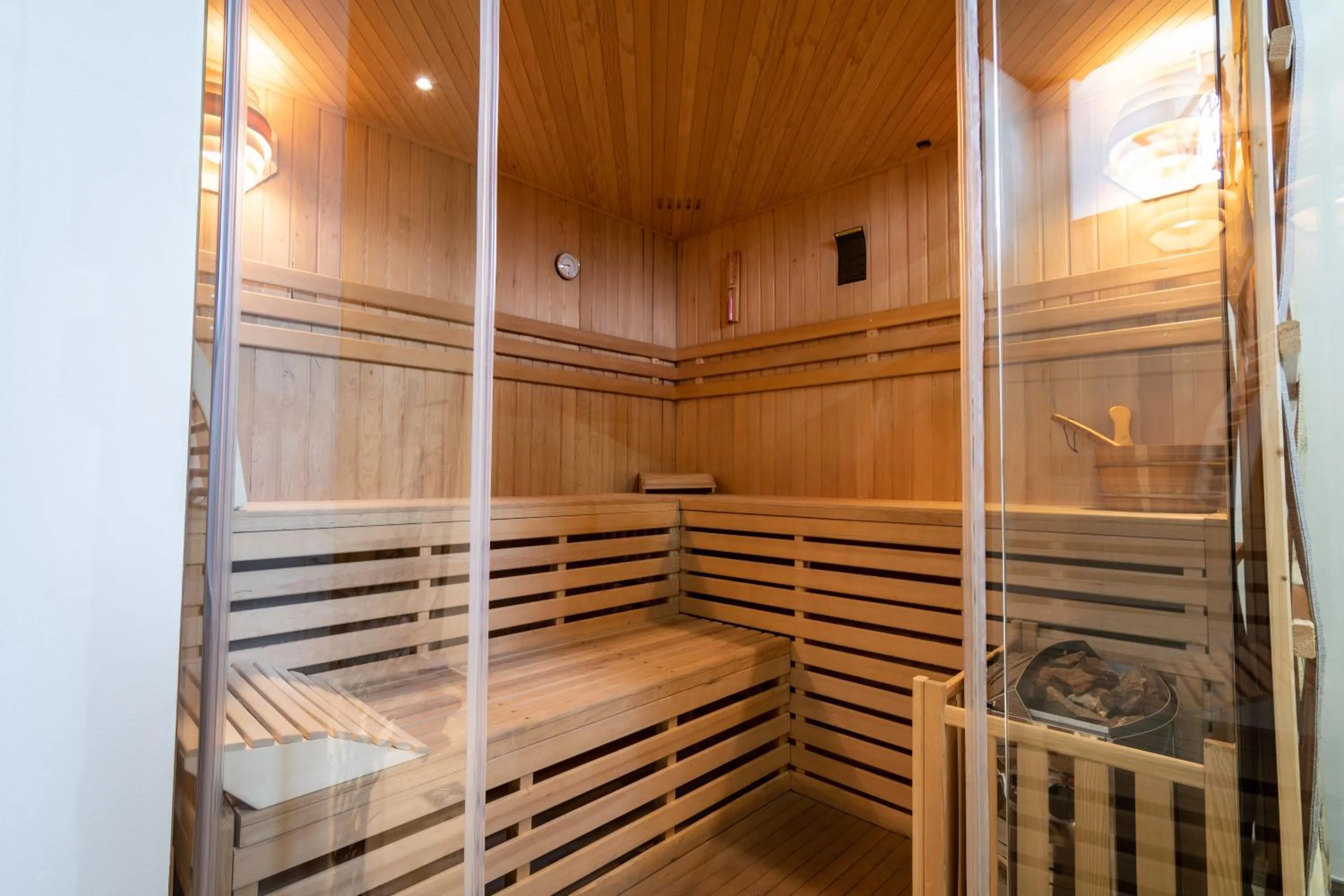 Sauna in Aparthotel Dolomites Living&Relax