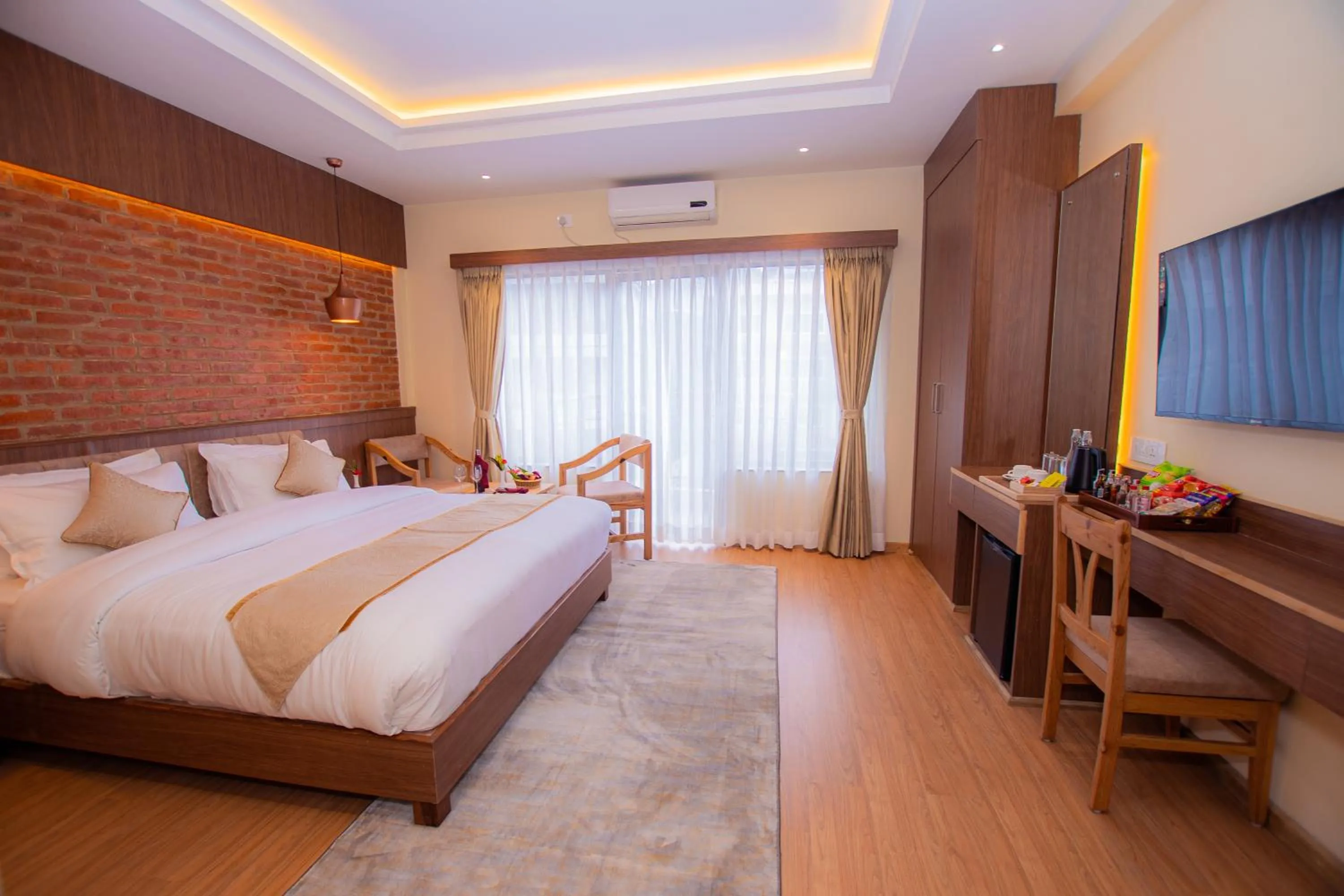 TV and multimedia, Bed in Temple Himalaya Hotel & Spa