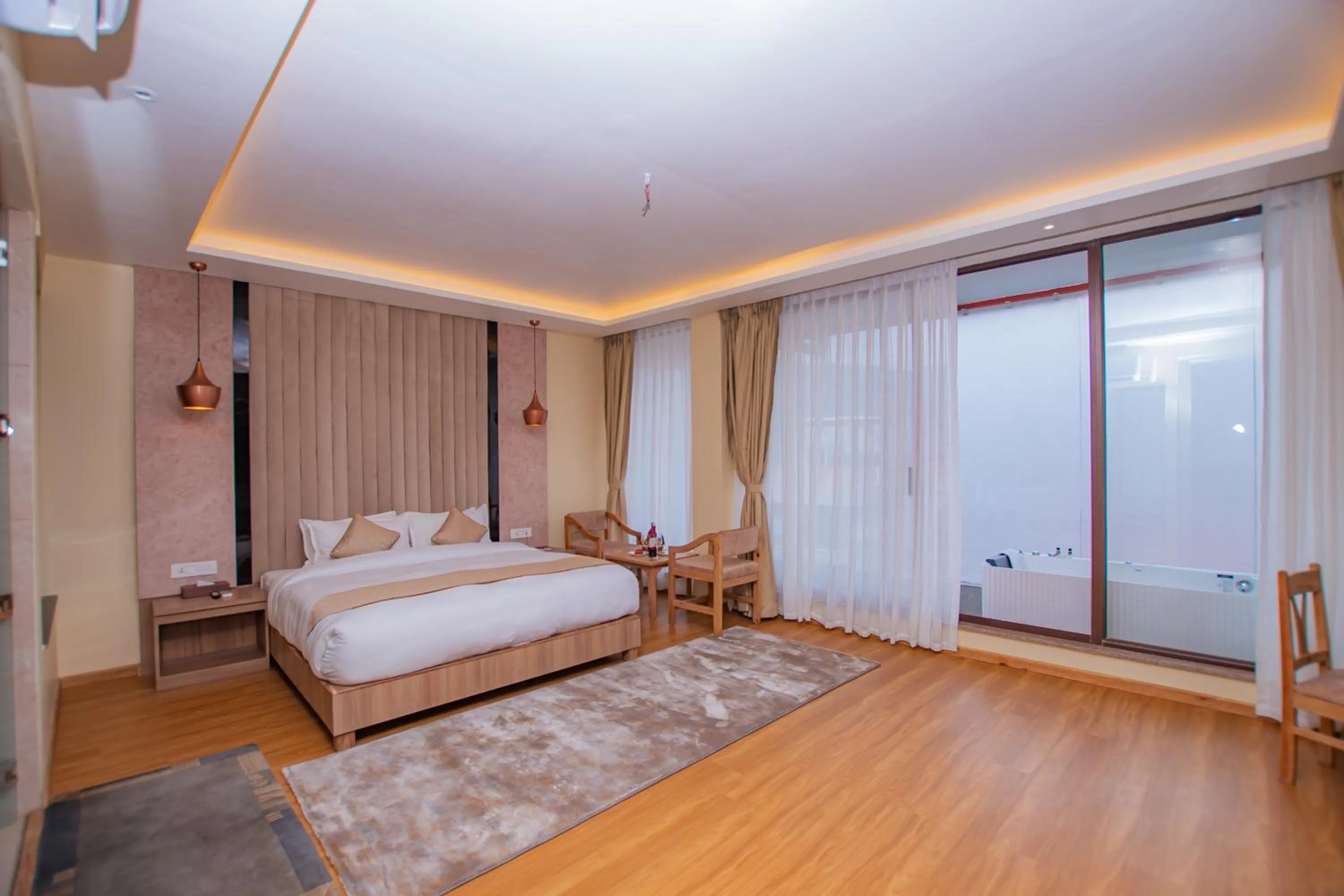 Photo of the whole room, Bed in Temple Himalaya Hotel & Spa