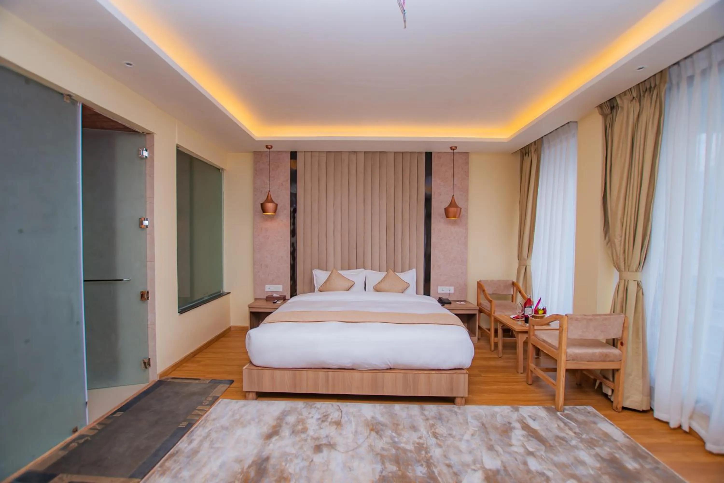 Photo of the whole room, Bed in Temple Himalaya Hotel & Spa