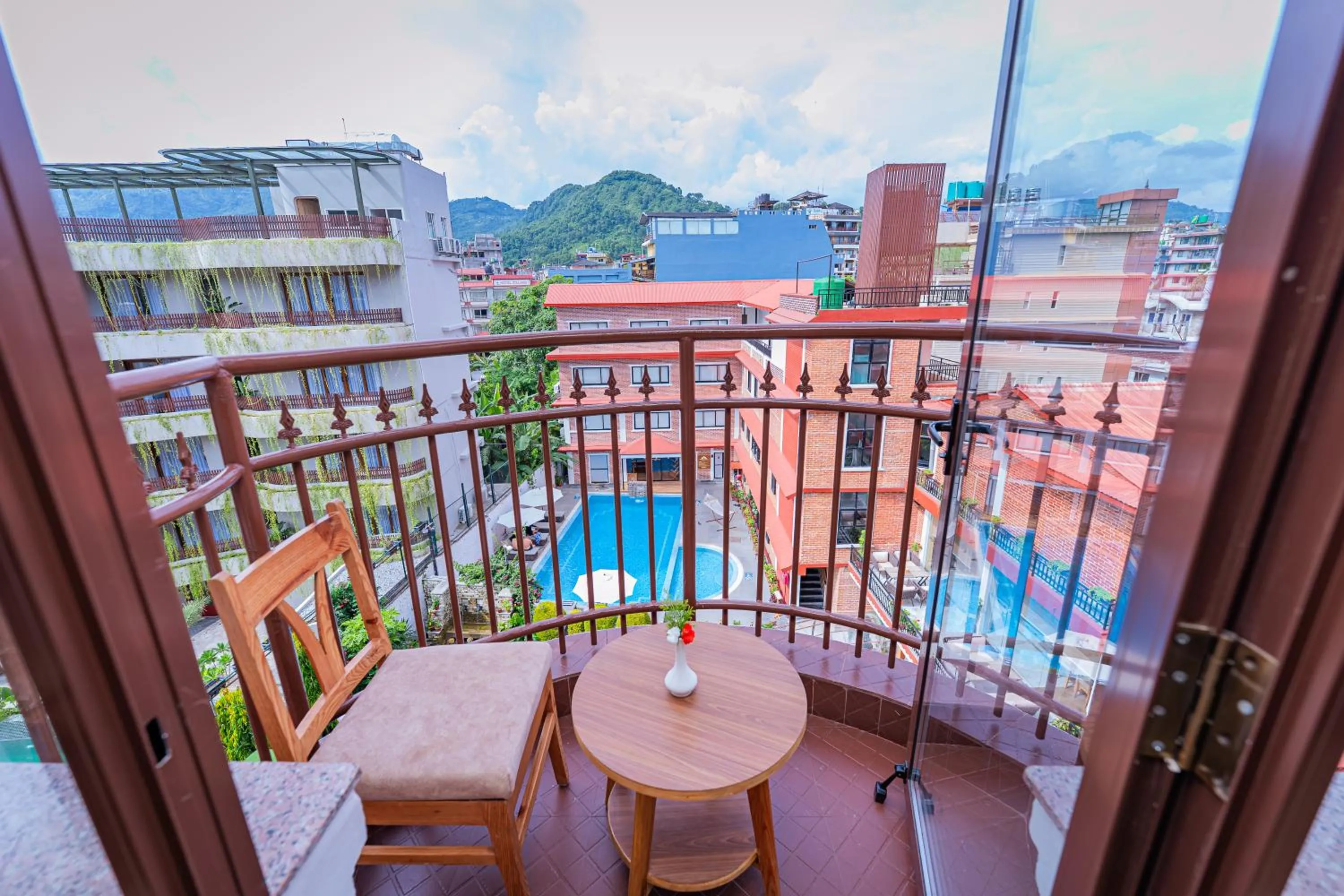 Balcony/Terrace in Temple Himalaya Hotel & Spa