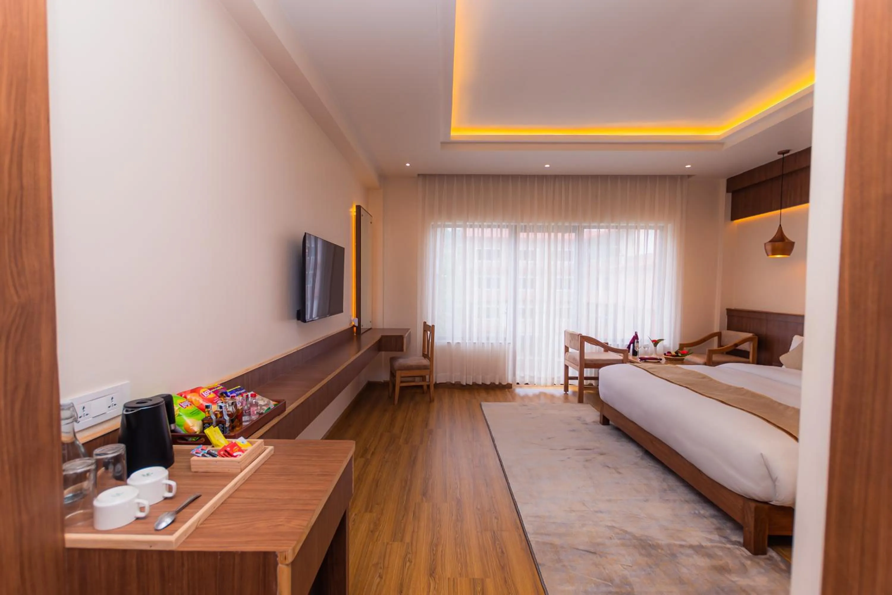 TV and multimedia, Bed in Temple Himalaya Hotel & Spa