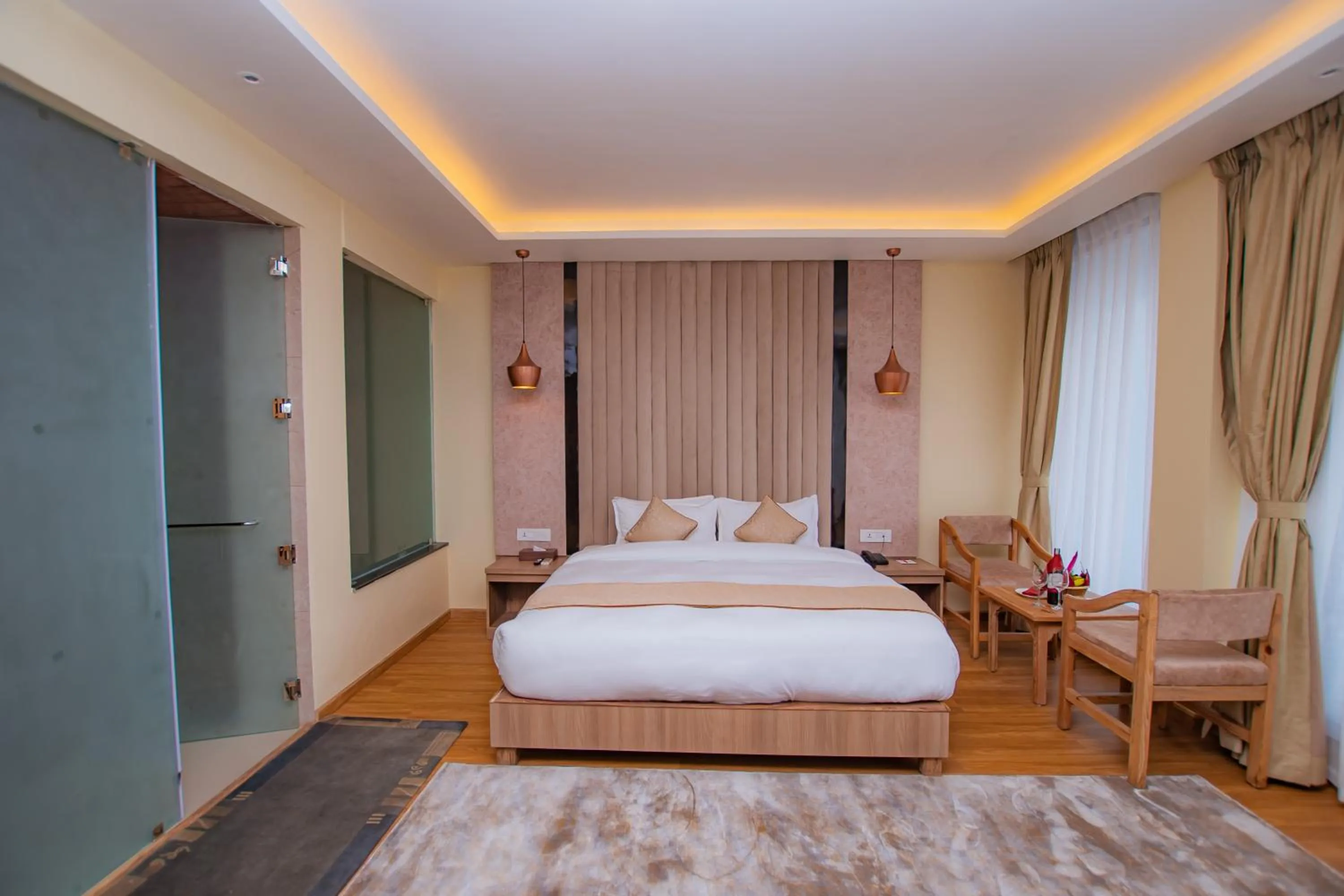 Photo of the whole room, Bed in Temple Himalaya Hotel & Spa