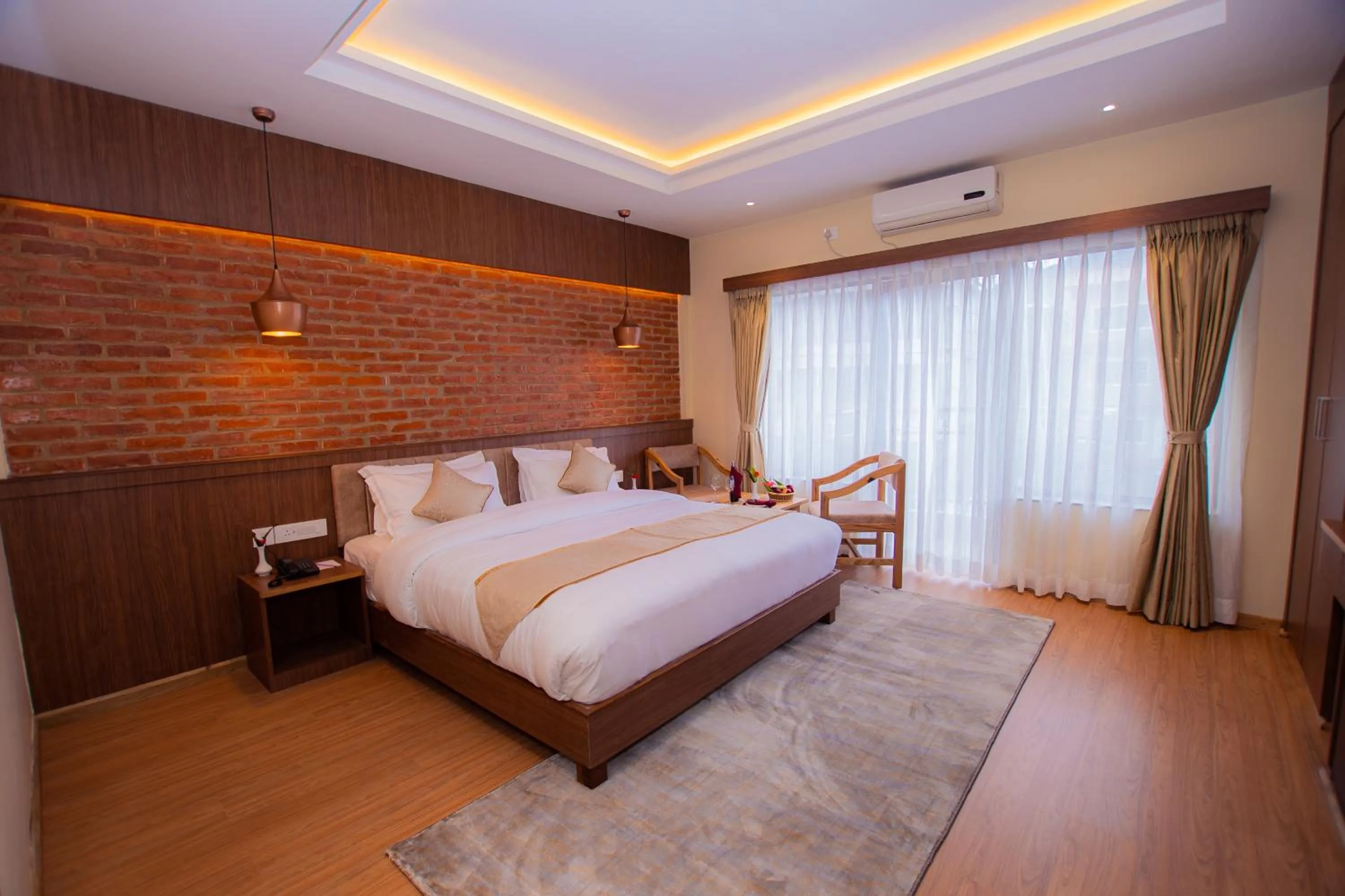 Photo of the whole room, Bed in Temple Himalaya Hotel & Spa