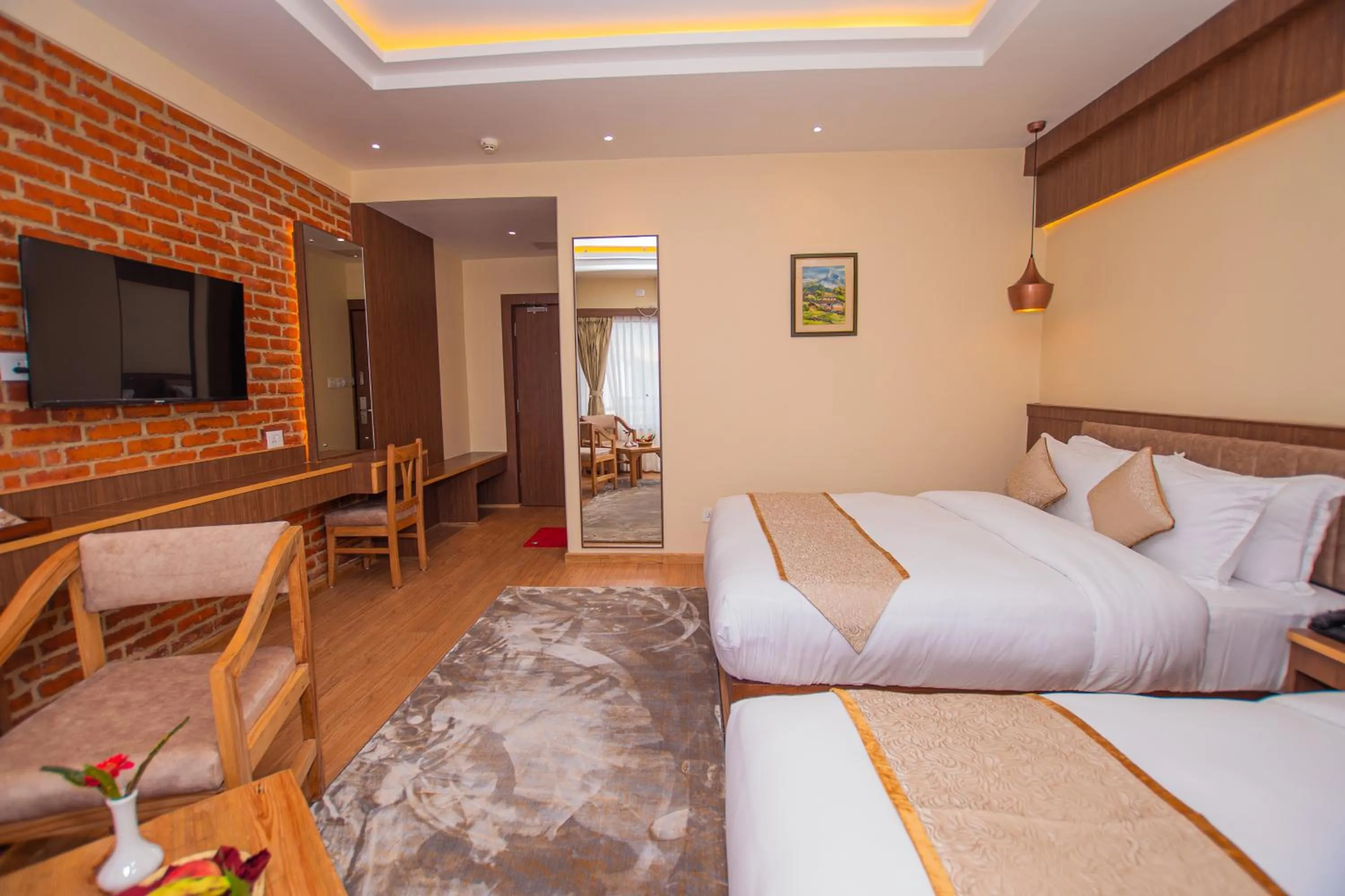 TV and multimedia, Bed in Temple Himalaya Hotel & Spa