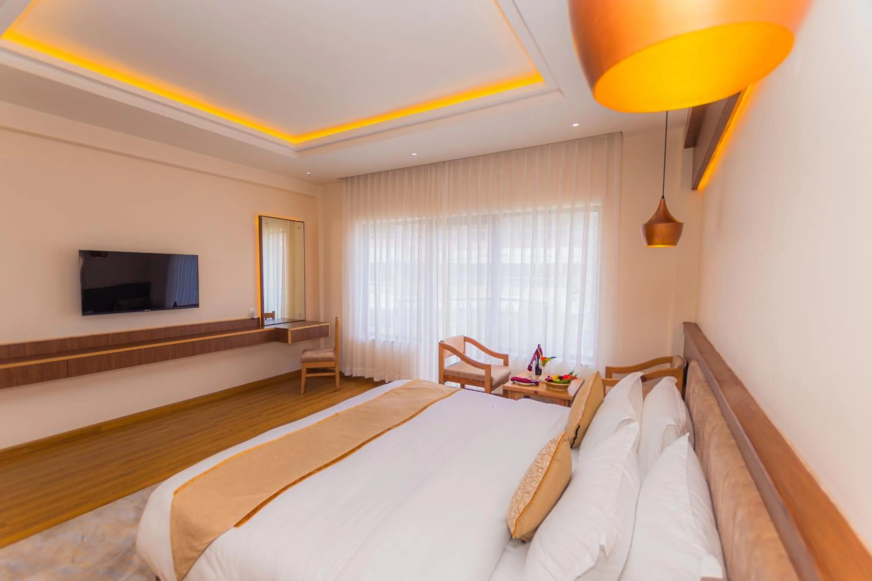 TV and multimedia, Bed in Temple Himalaya Hotel & Spa