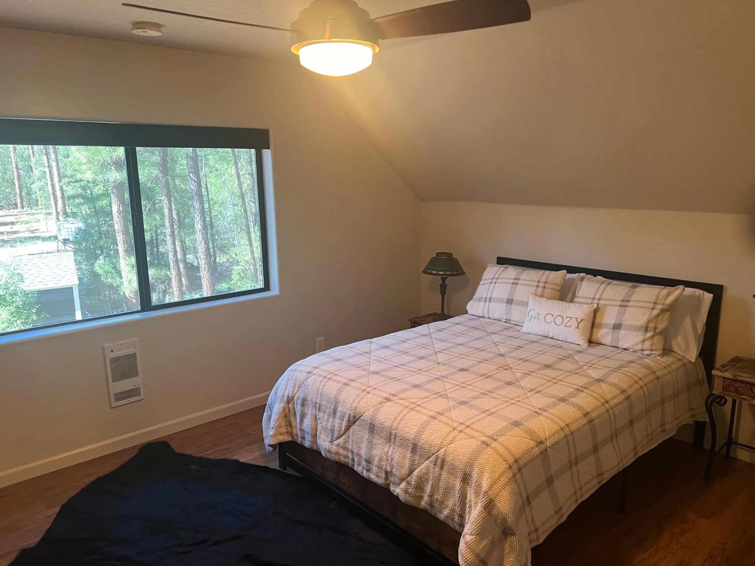 Bed in Rainbows End Fishing Resort