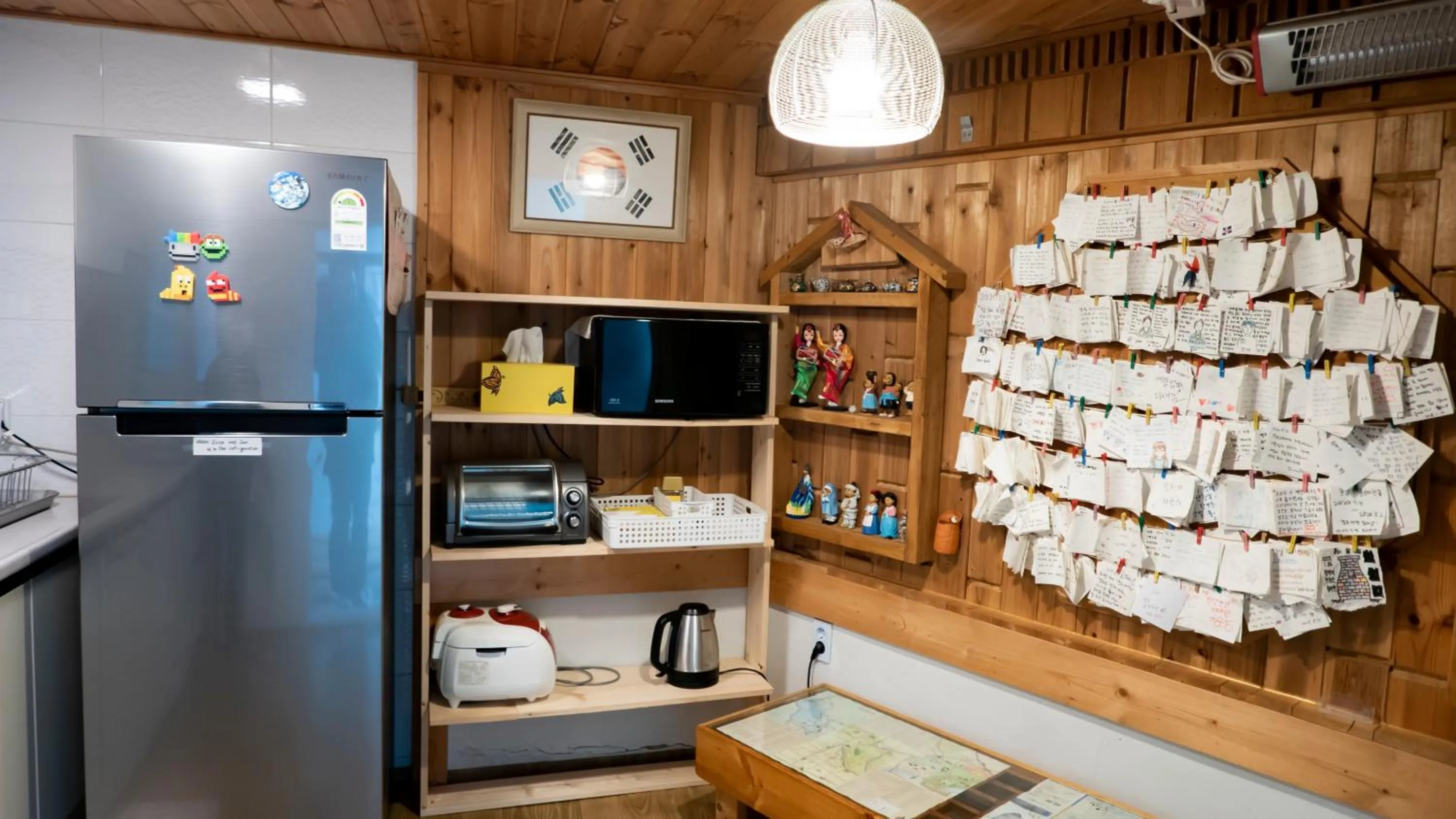 Communal kitchen in Hanok Raon