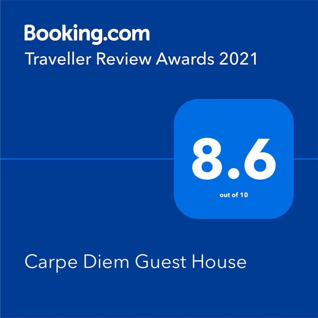 Certificate/Award in Carpe Diem Guest House