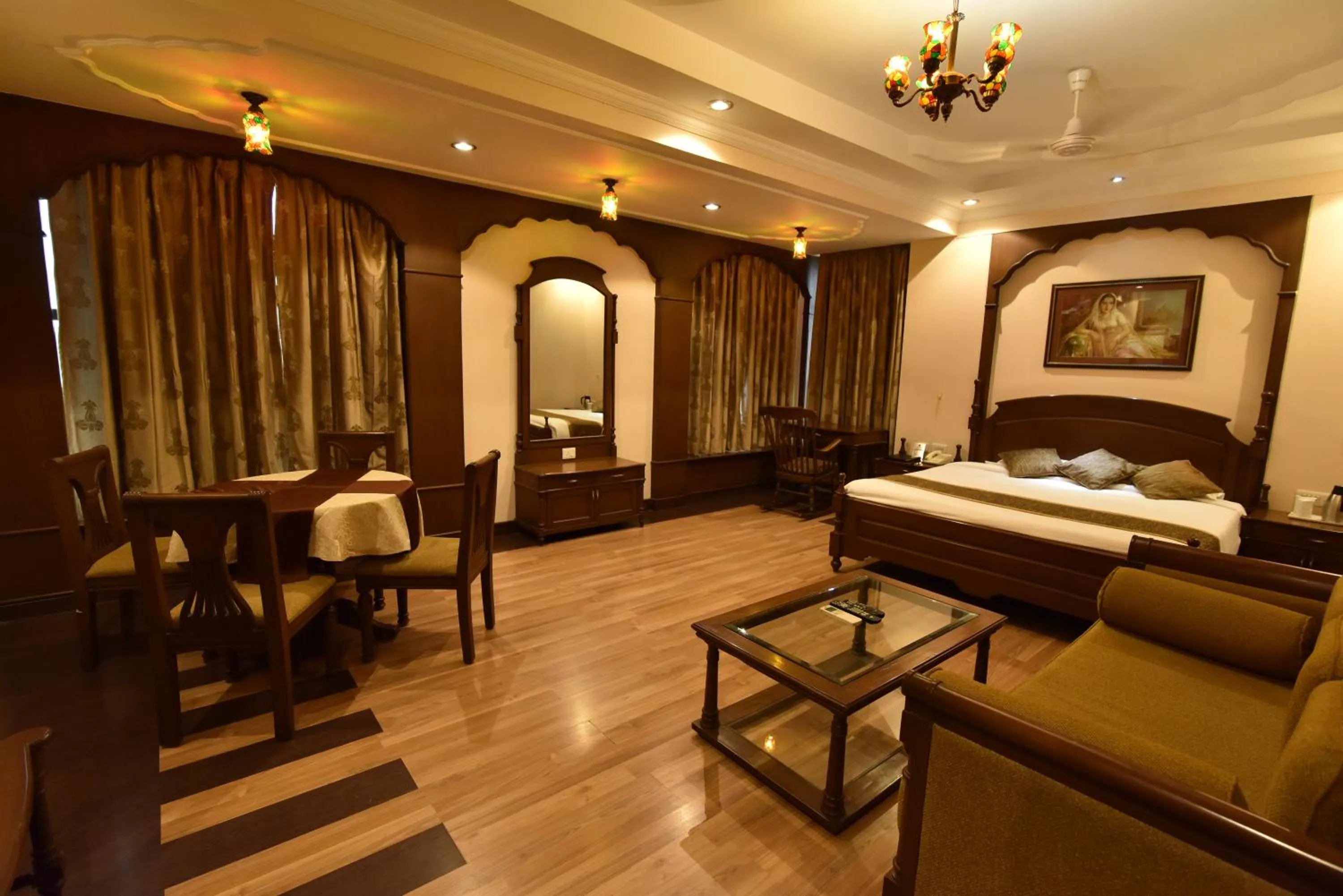 Bed in Hotel Niky International