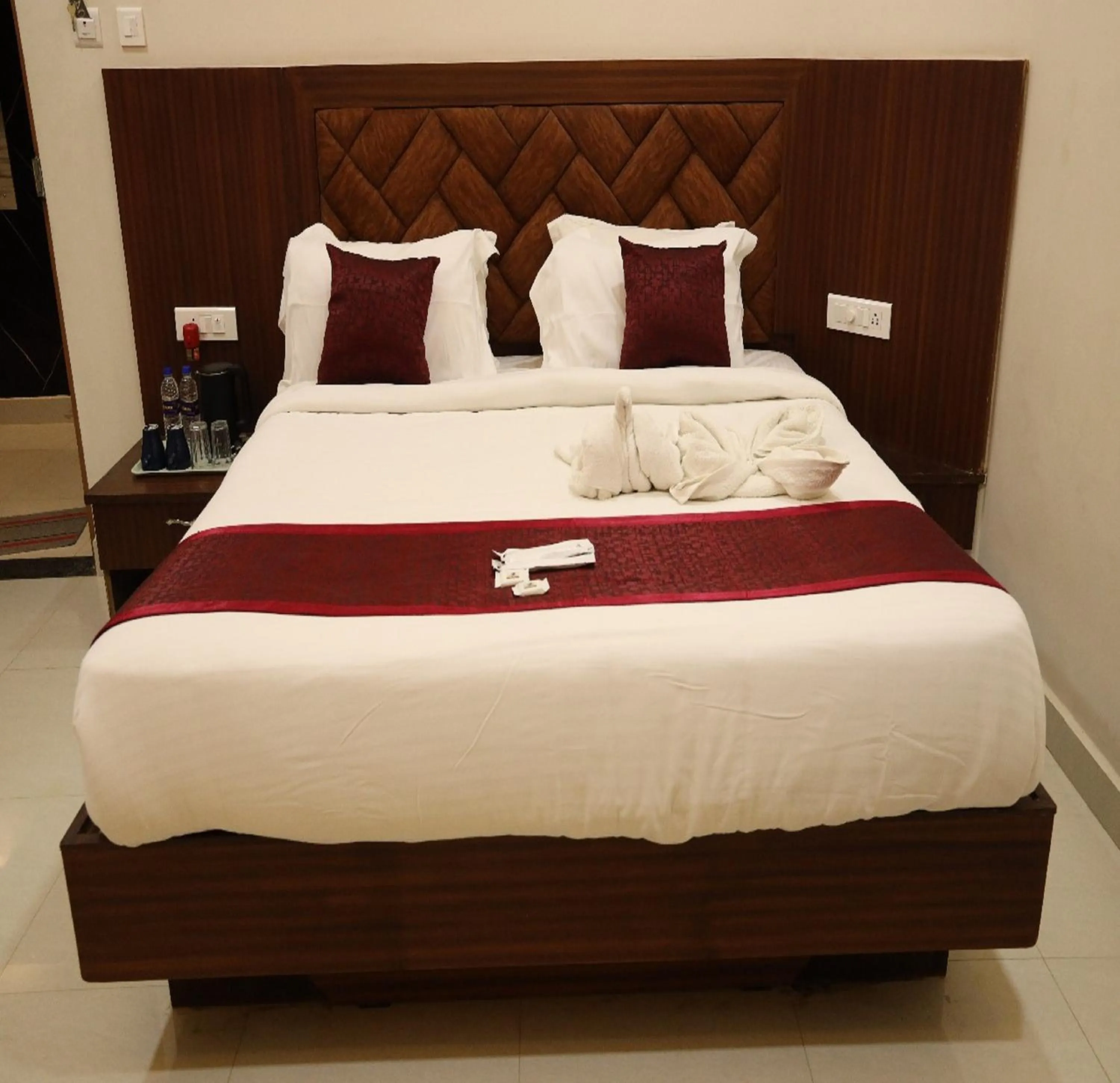 Bed in Manopriya Residency by Azalea