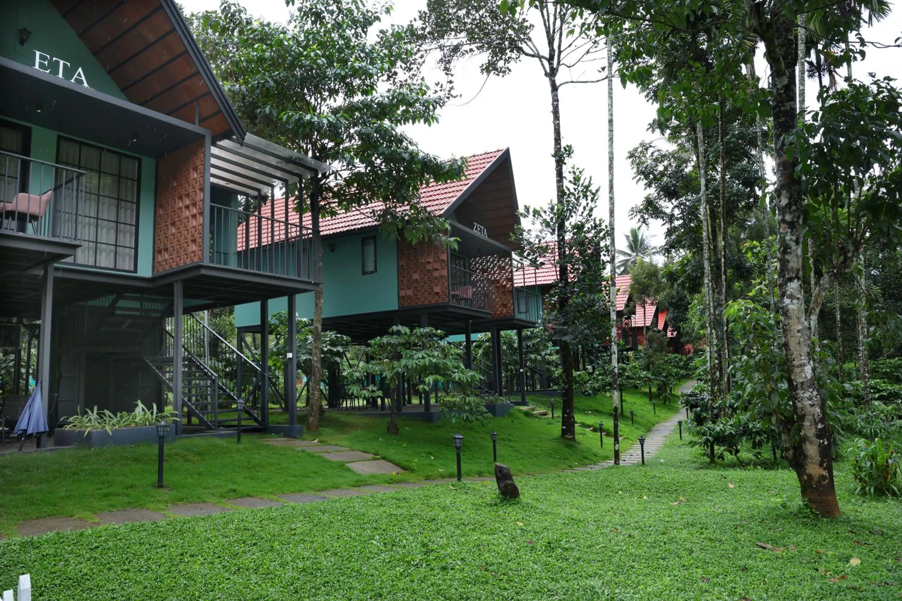 Garden in Bay View Suites, Vythiri, Wayanad