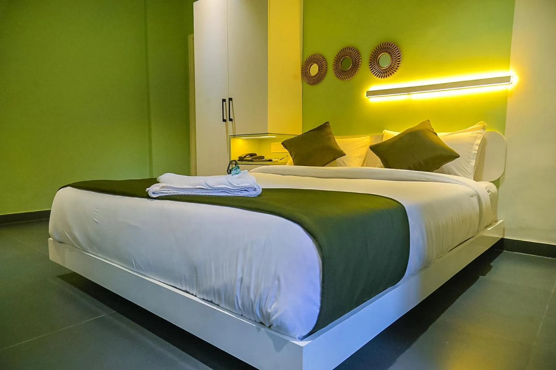 Bed in Bay View Suites, Vythiri, Wayanad