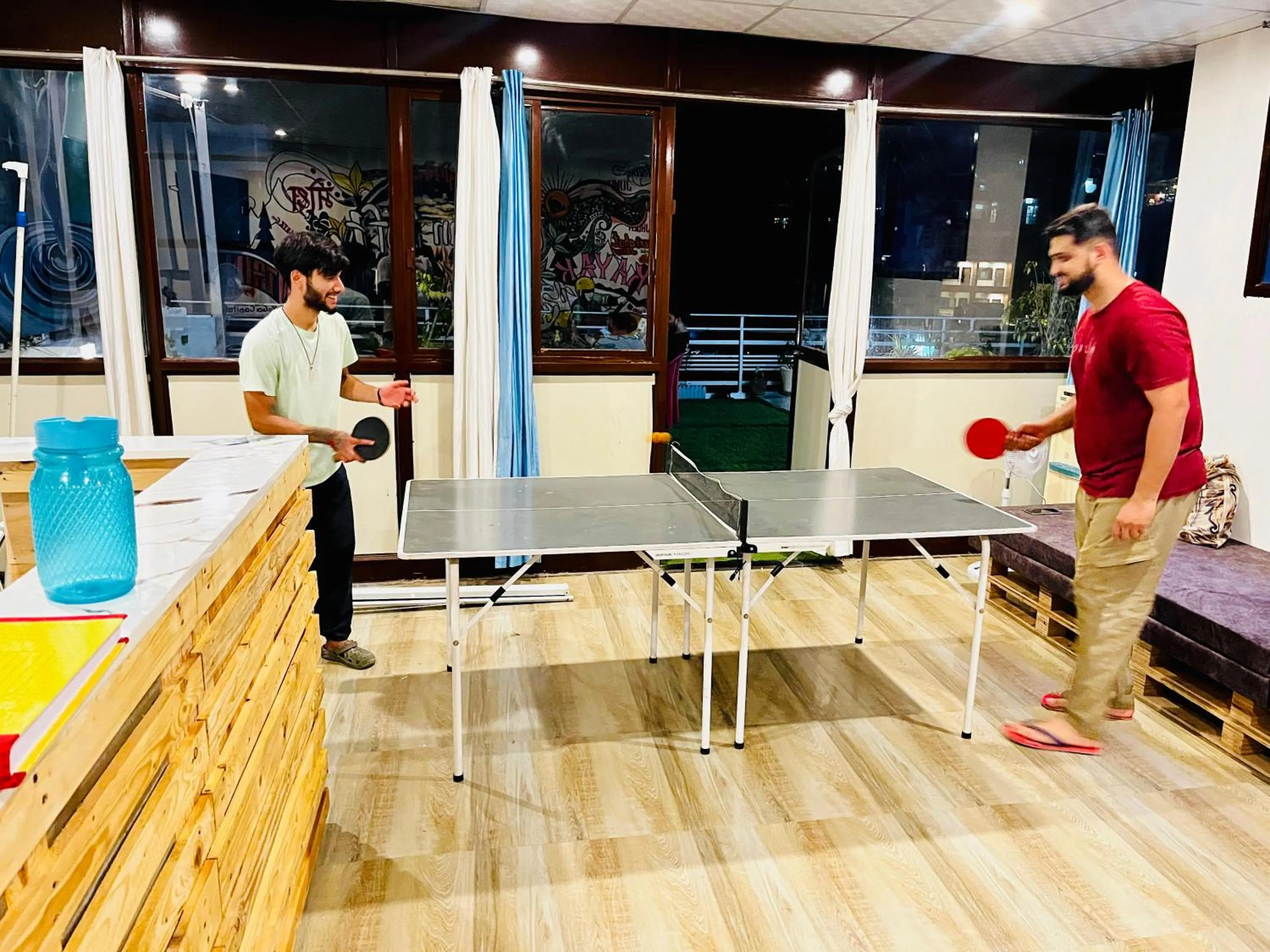 Communal lounge/ TV room in Urban Loft Hostel