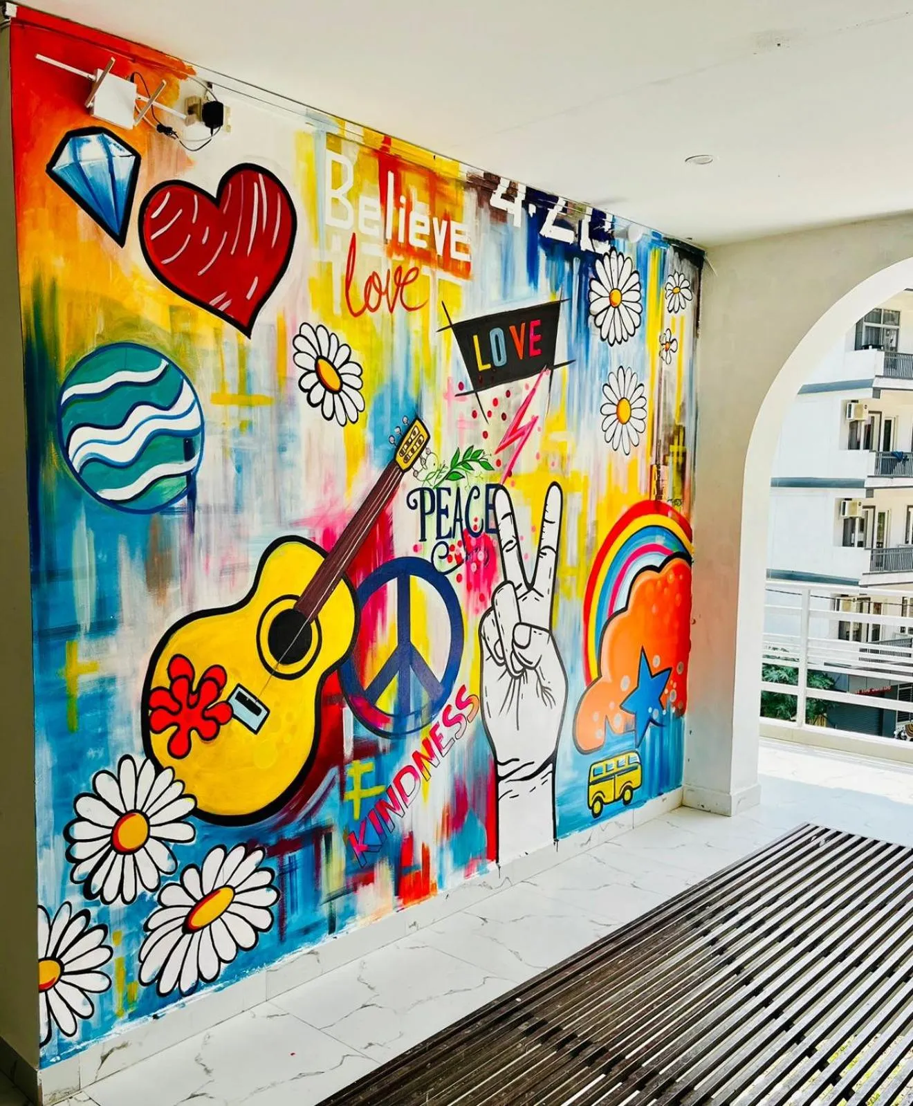 Decorative detail in Urban Loft Hostel