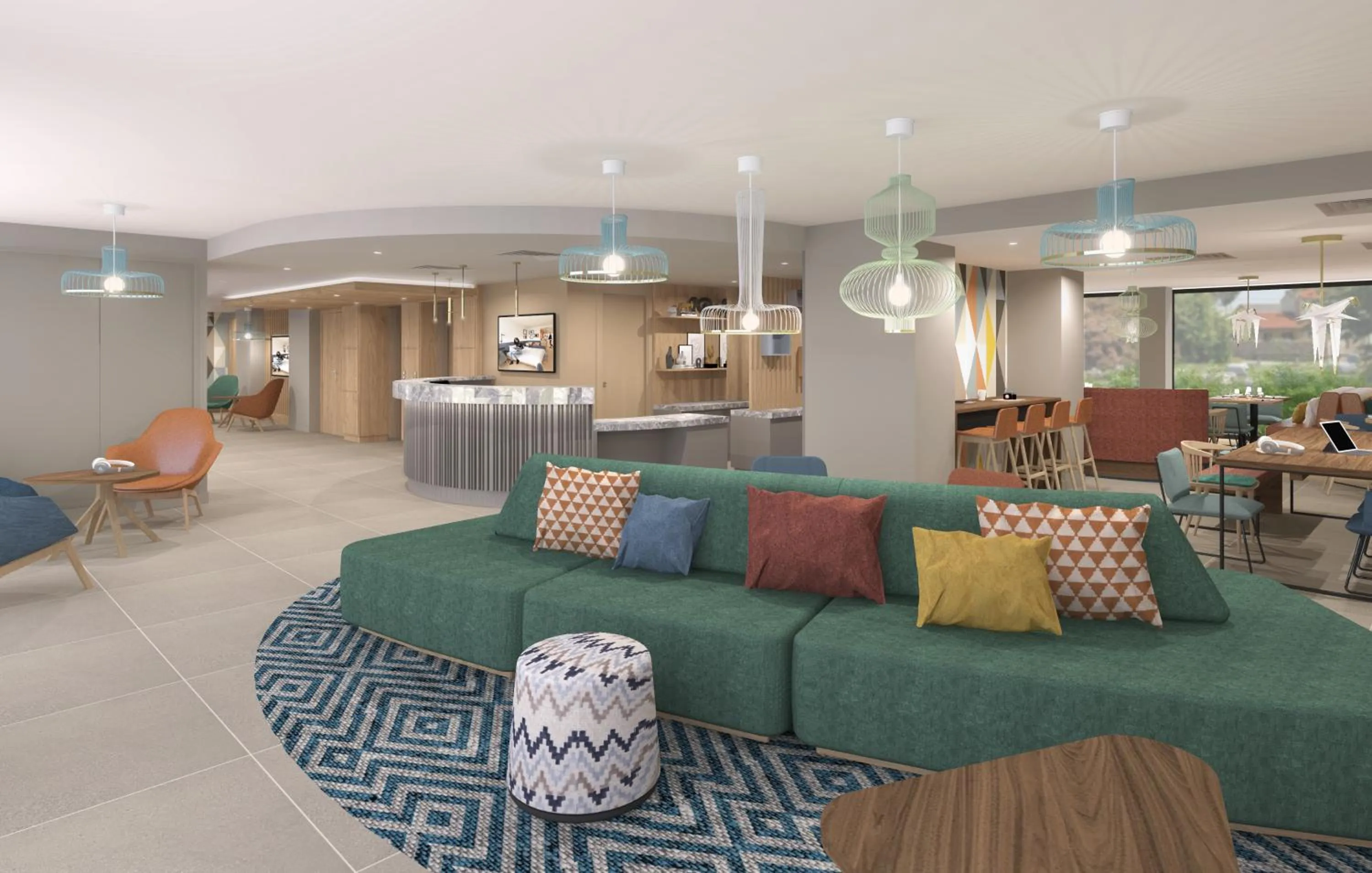 Lobby or reception in Hampton By Hilton Bordeaux Centre Meriadeck