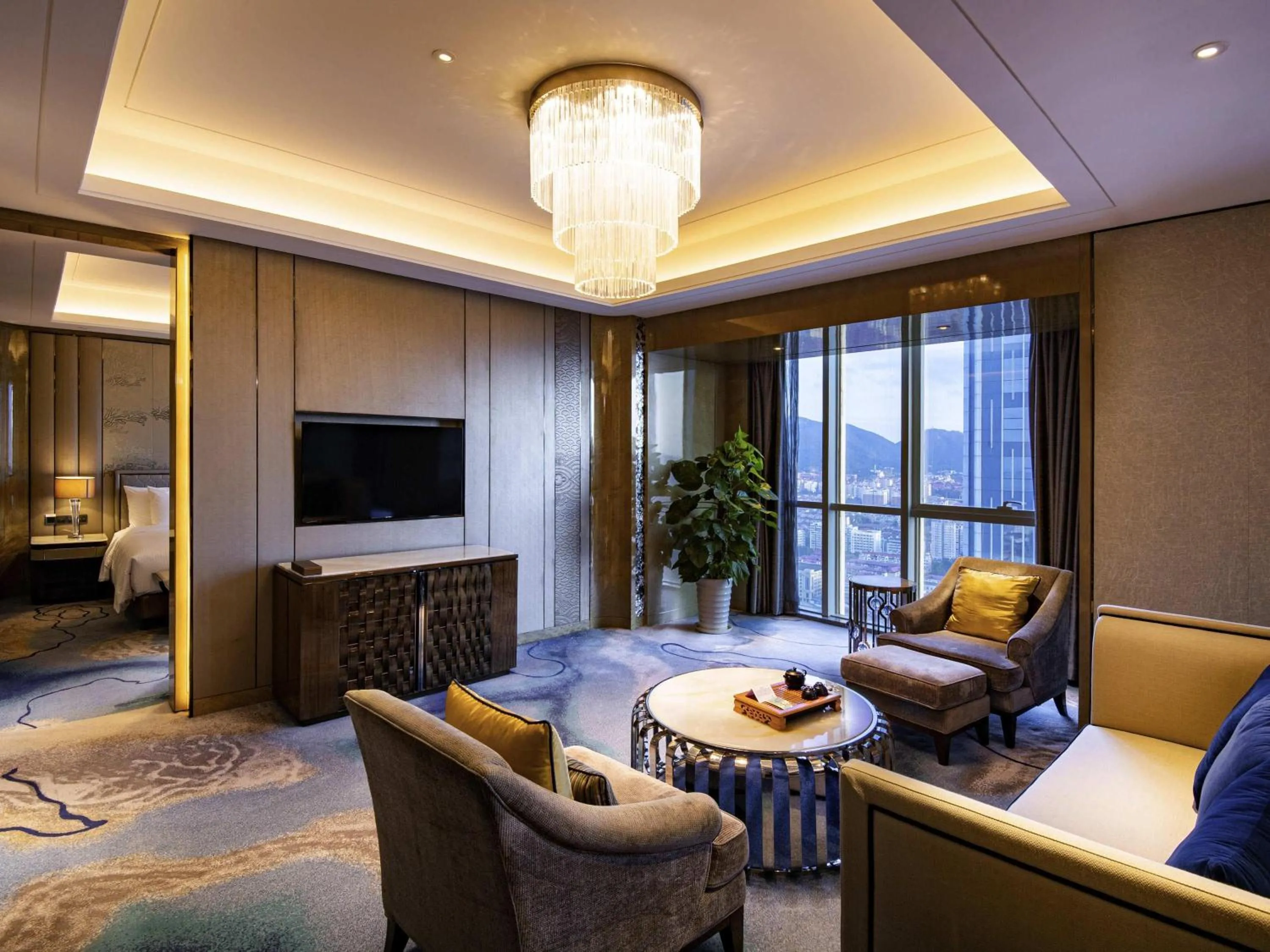 Bedroom, Bed in Pullman Yantai Center