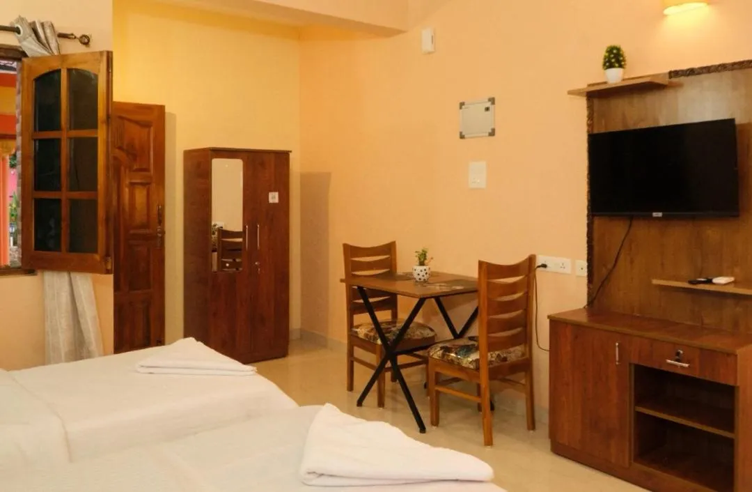 Bed in Rodrigues Residency Goa