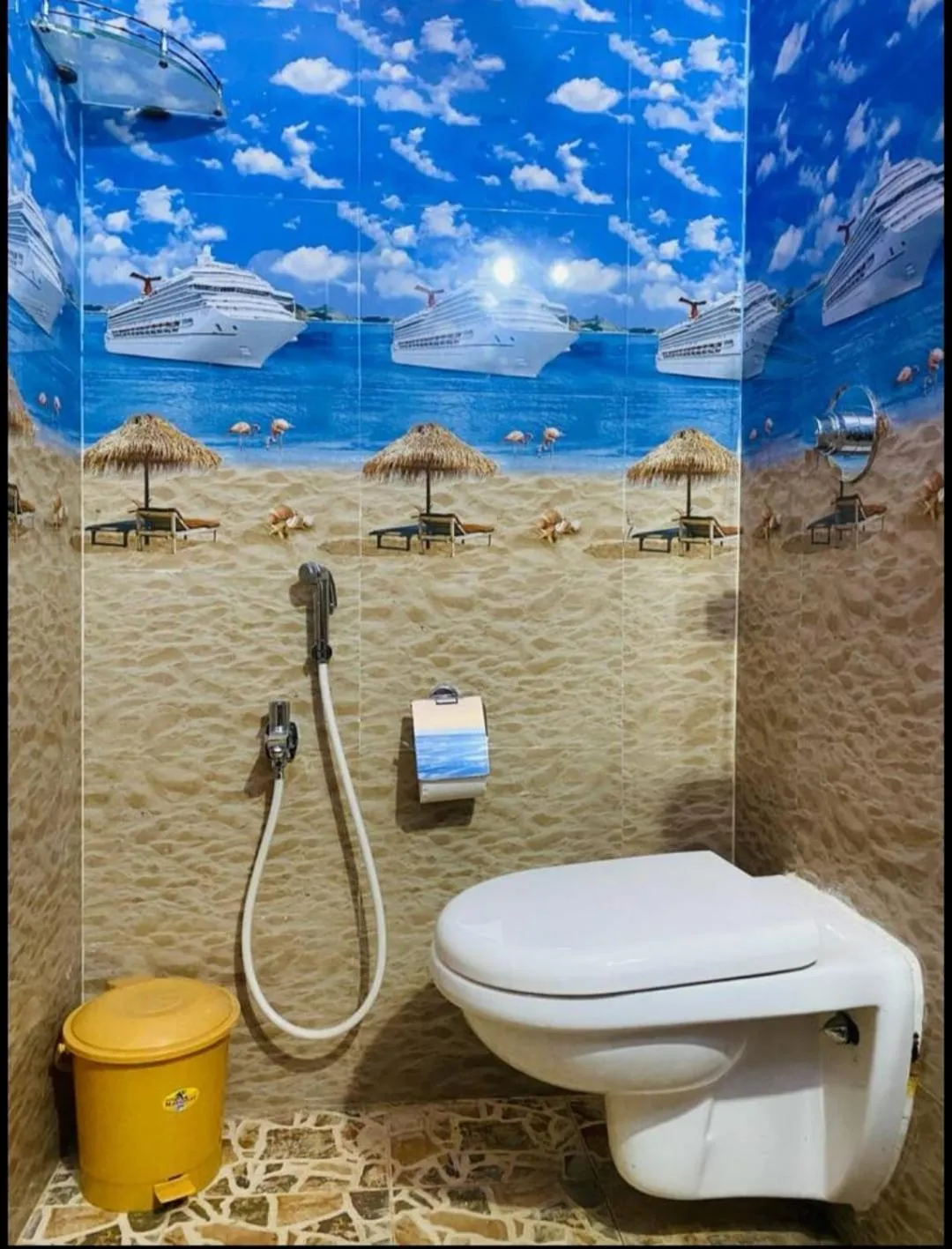 Toilet in Rodrigues Residency Goa