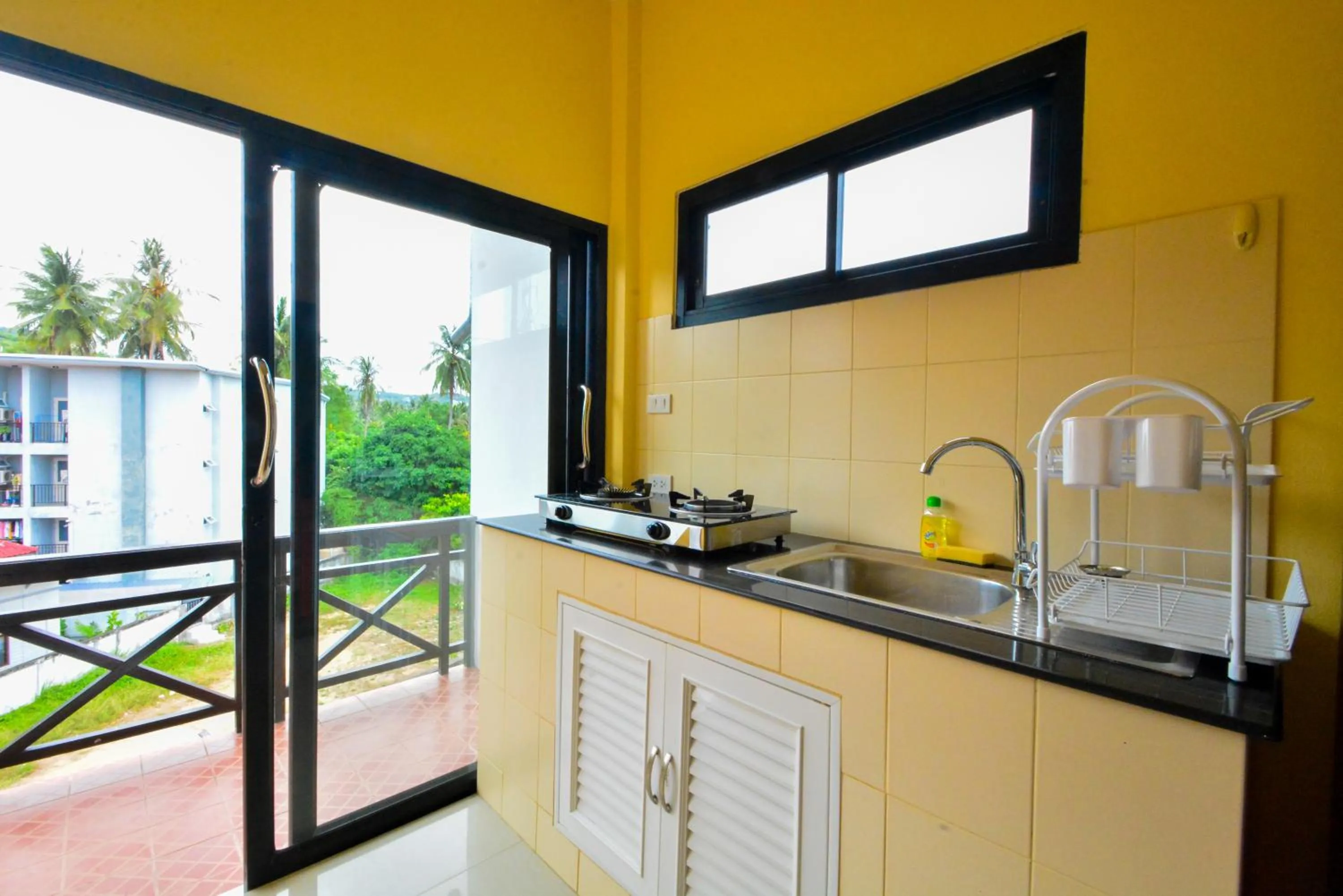 Kitchen or kitchenette in Gecko Hotel