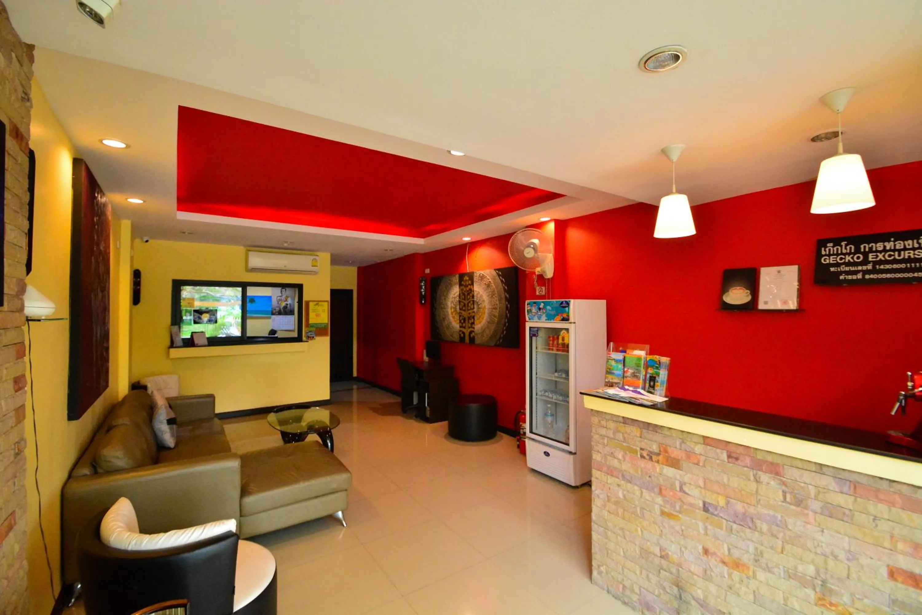 Lobby or reception in Gecko Hotel