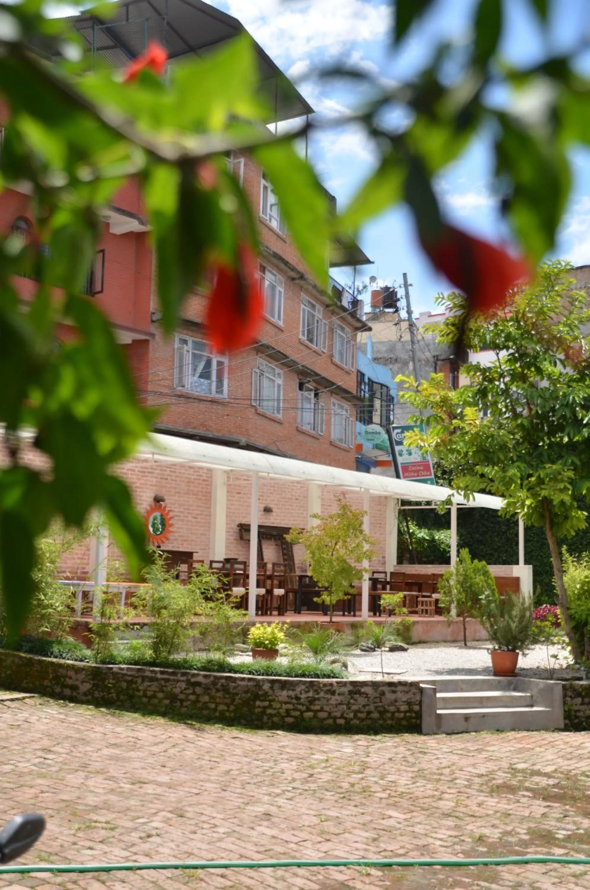 Garden view in Cocina Mitho Chha BNB