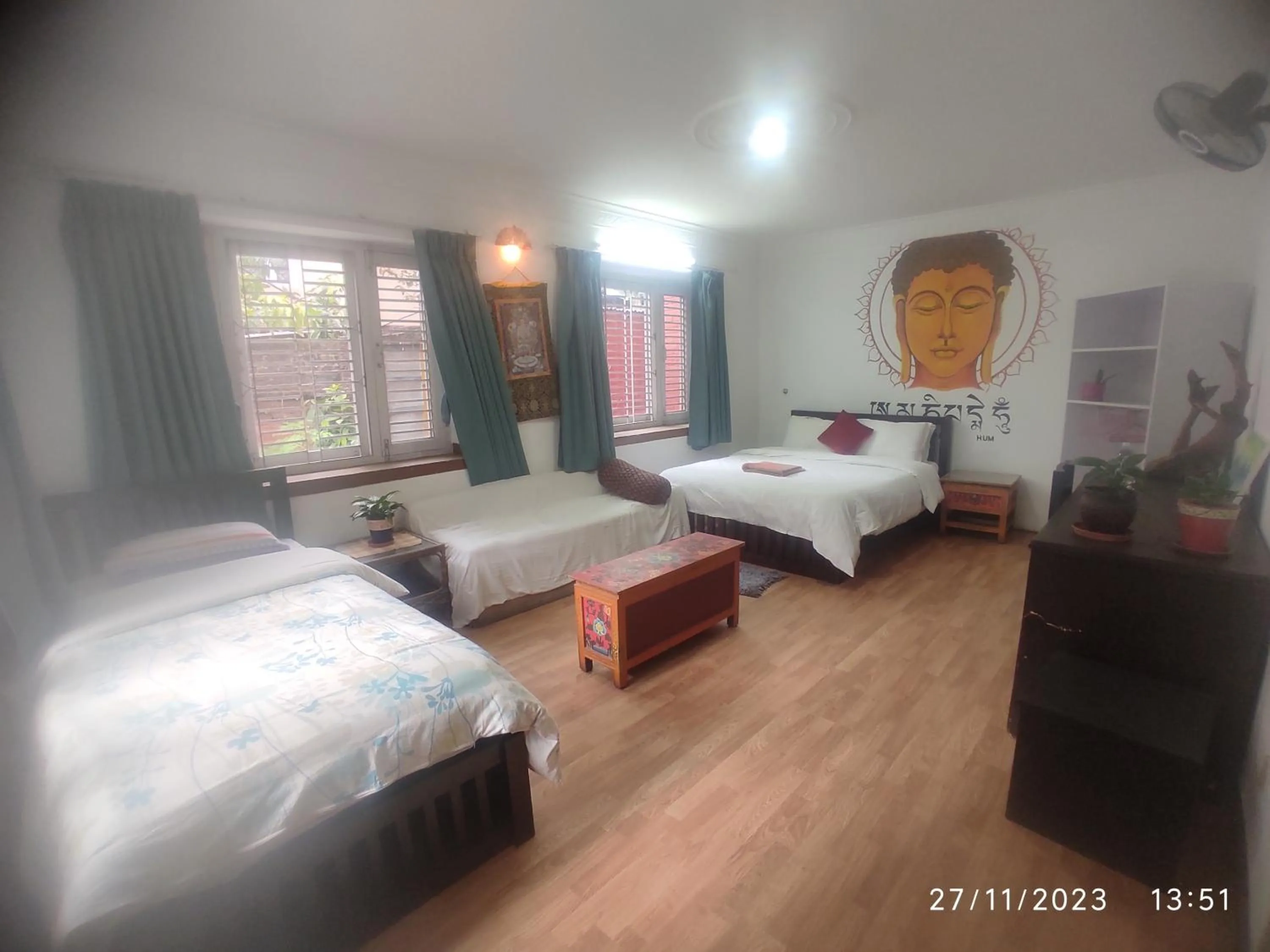 Bed in Cocina Mitho Chha BNB