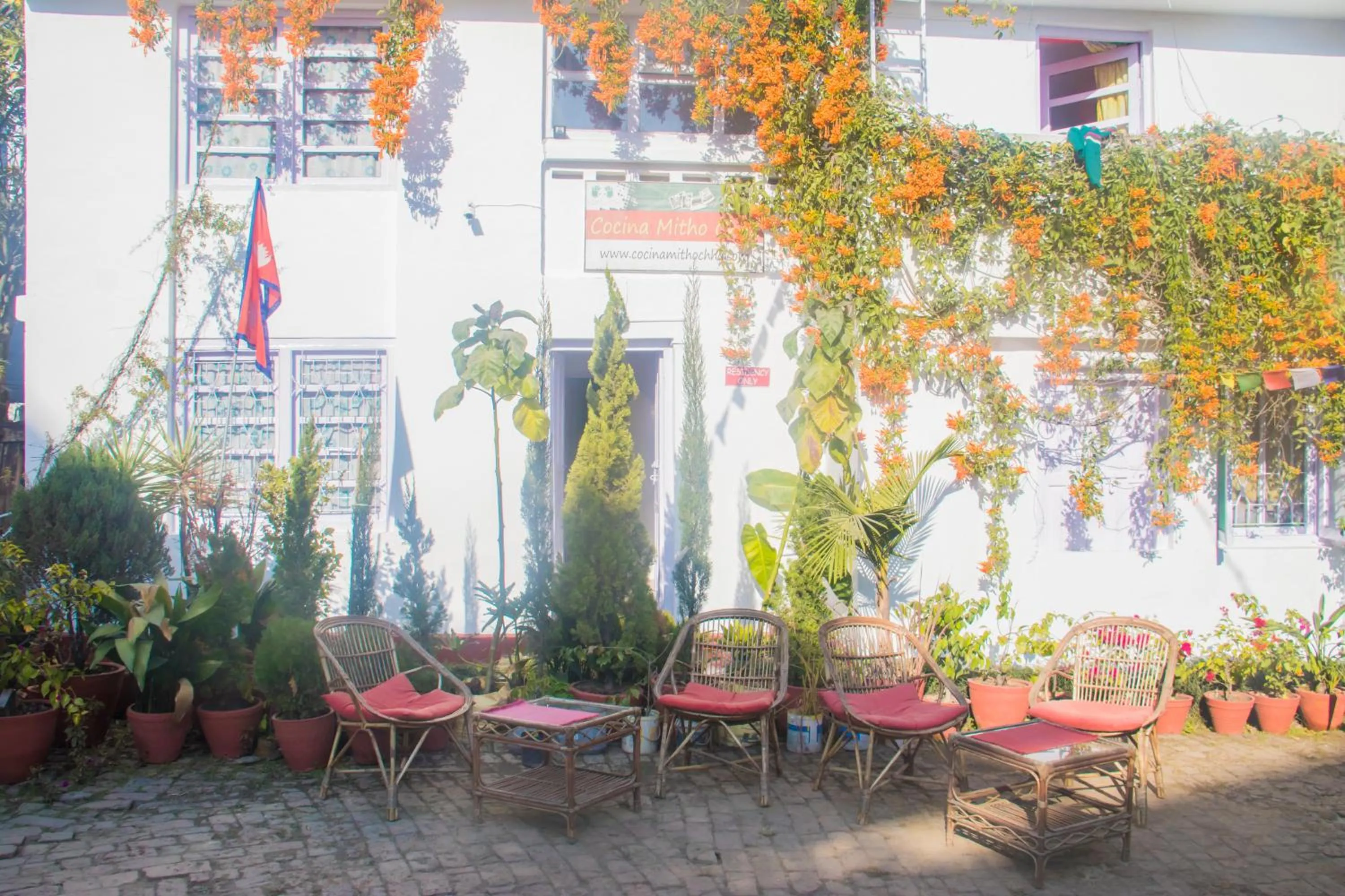 Floor plan in Cocina Mitho Chha BNB