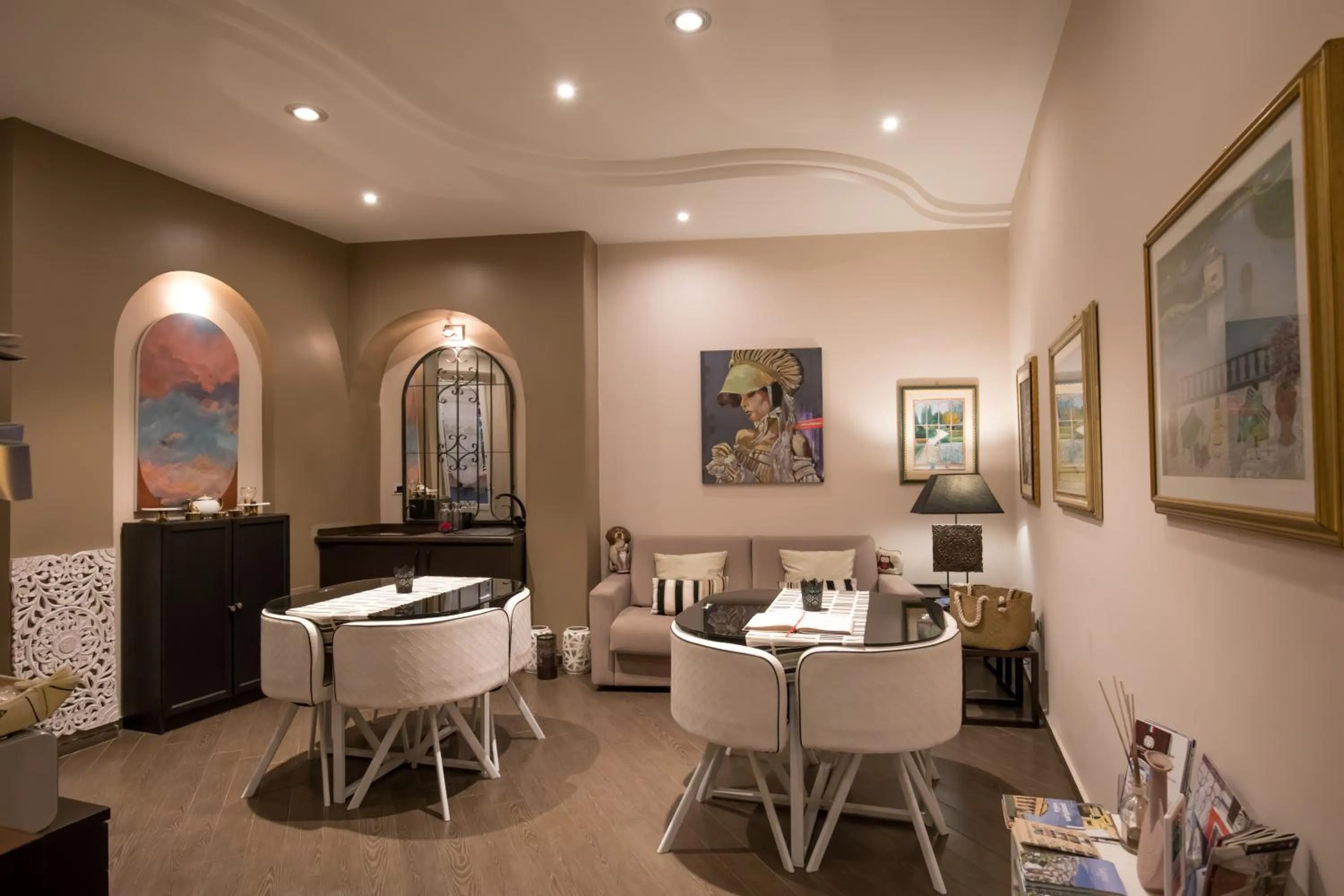 Communal lounge/ TV room in B&B Civico Cinque