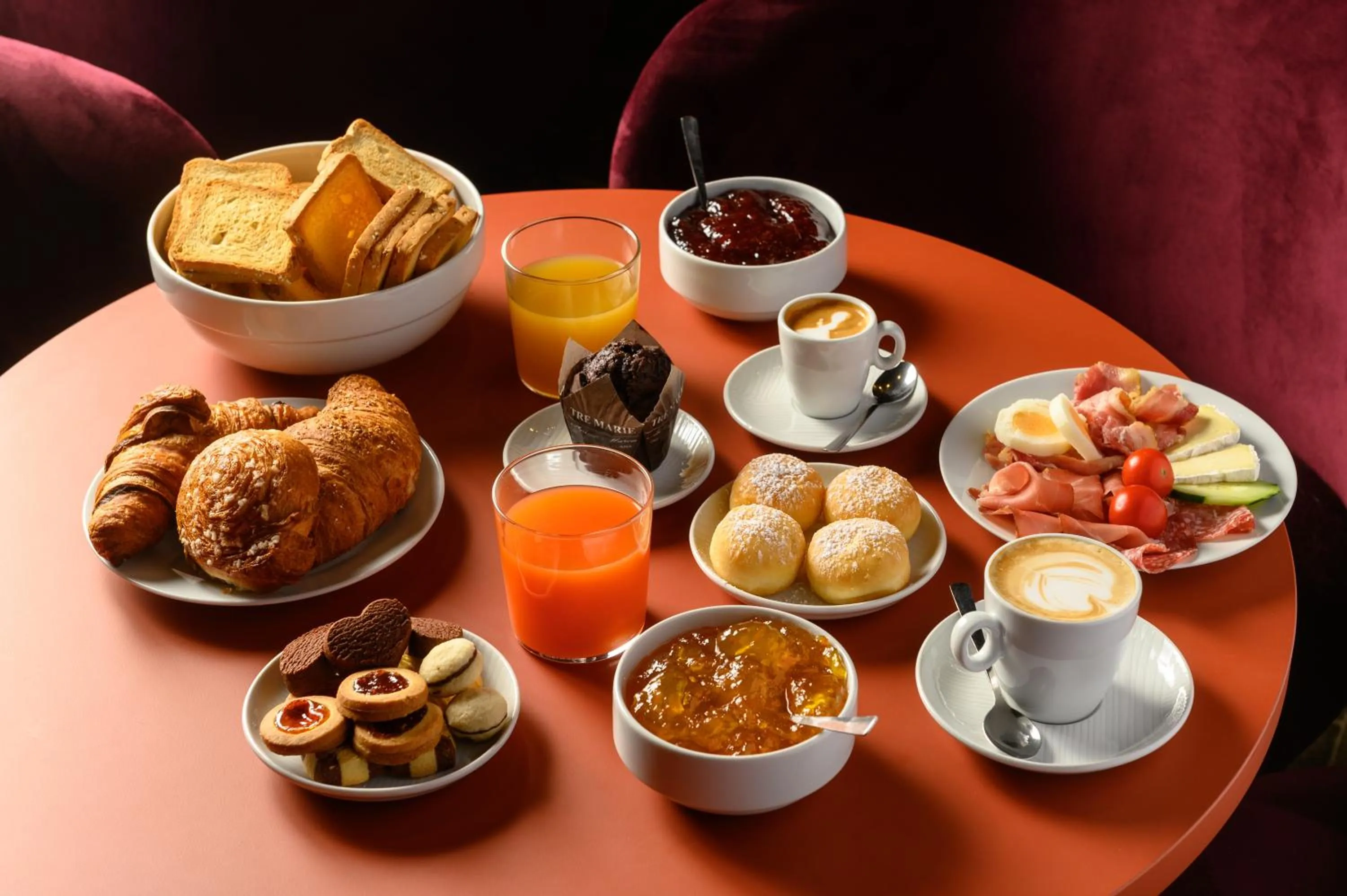 Continental breakfast in CX Milan Bicocca