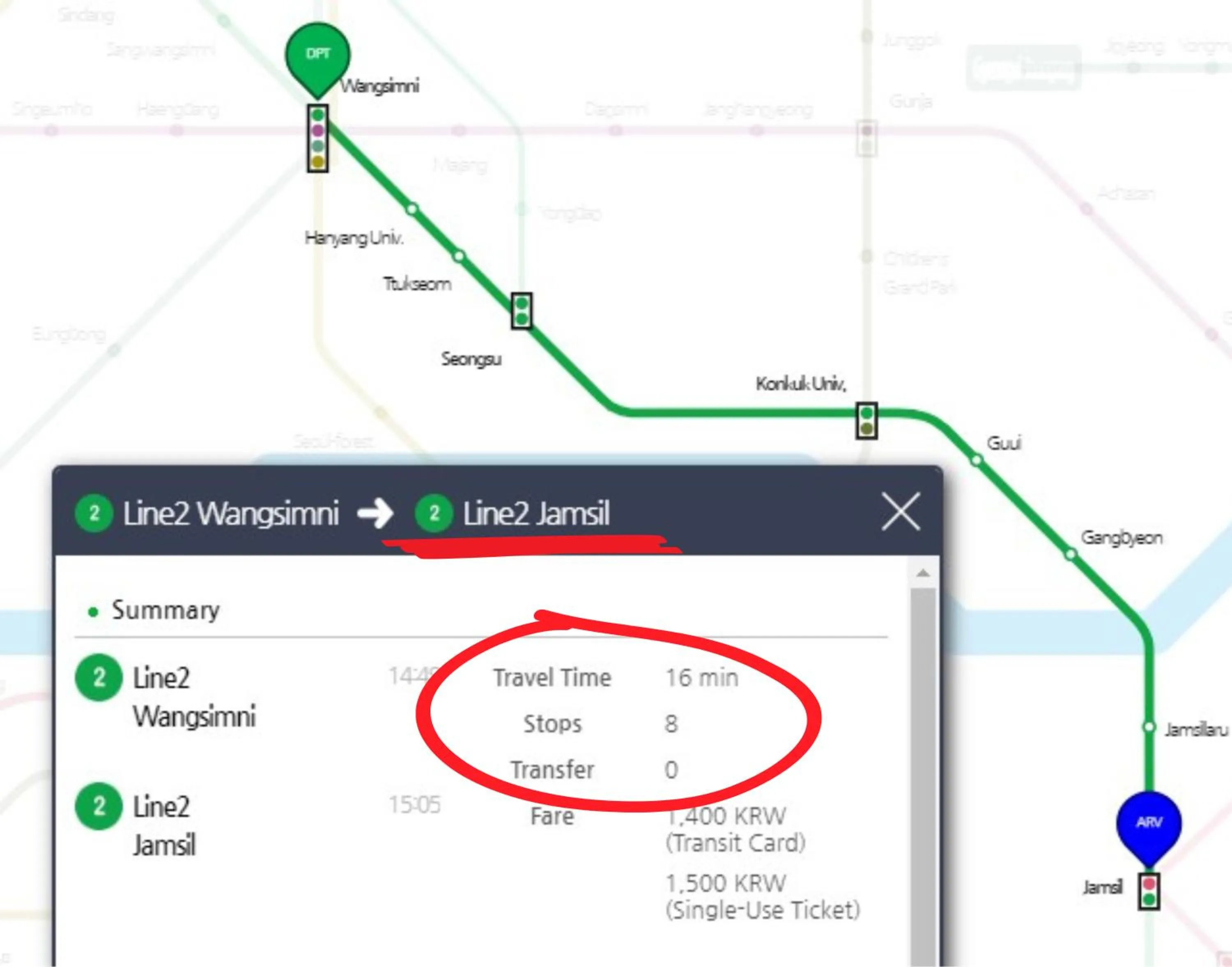Text overlay in Stay in Here Wangsimni Seoul