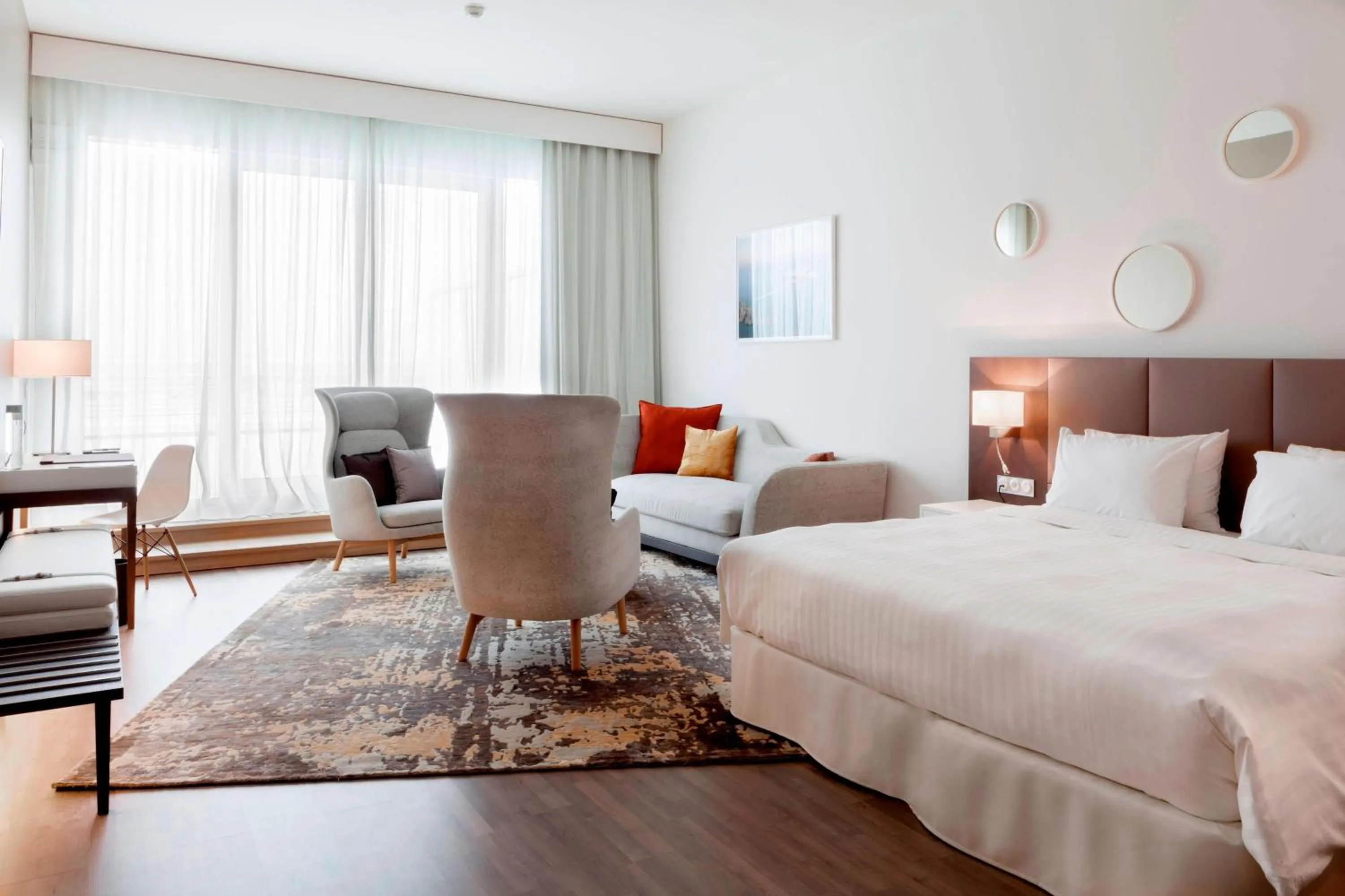 Photo of the whole room, Bed in AC Hotel by Marriott Paris Le Bourget Airport