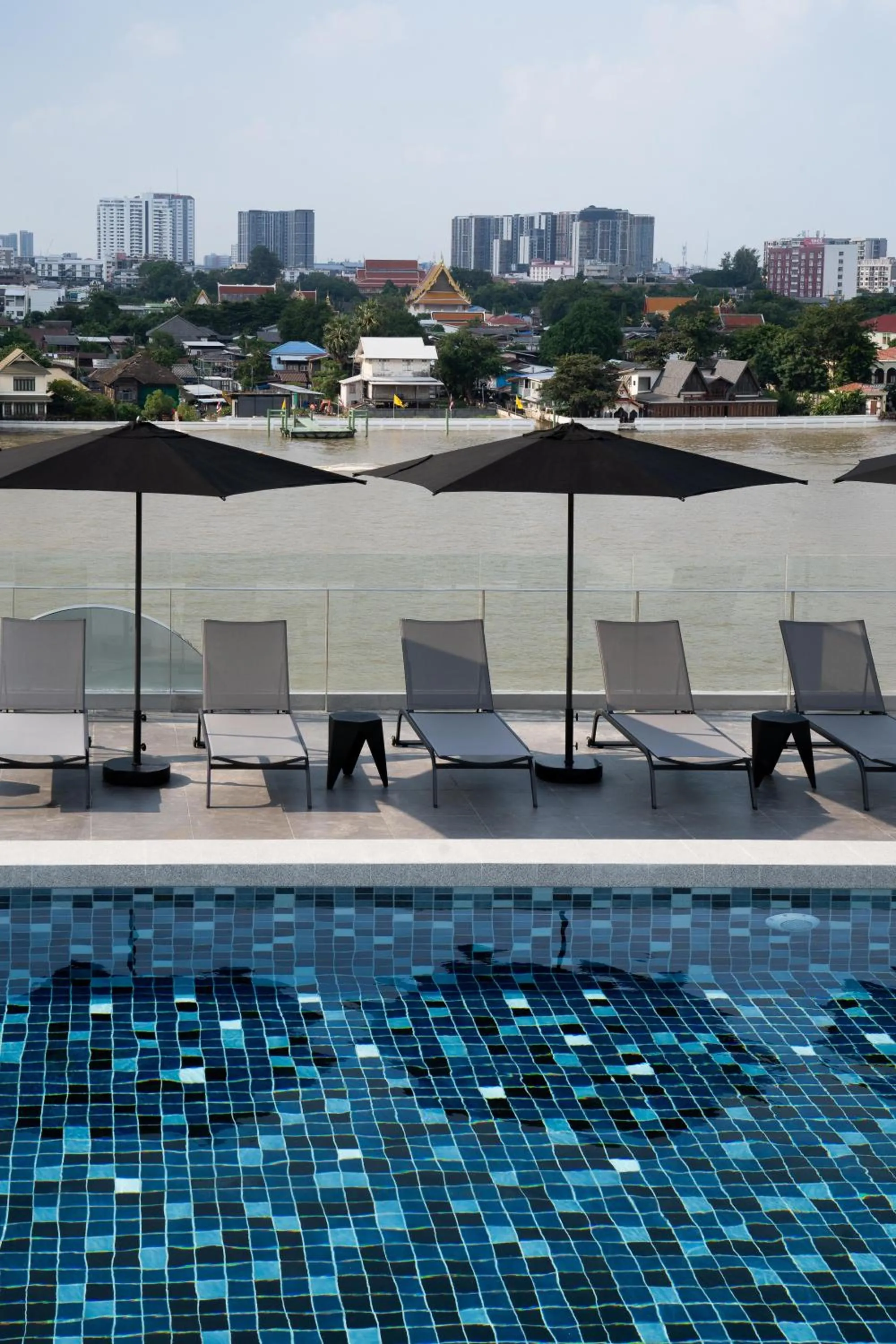 Pool view in The StandardX, Bangkok Phra Arthit