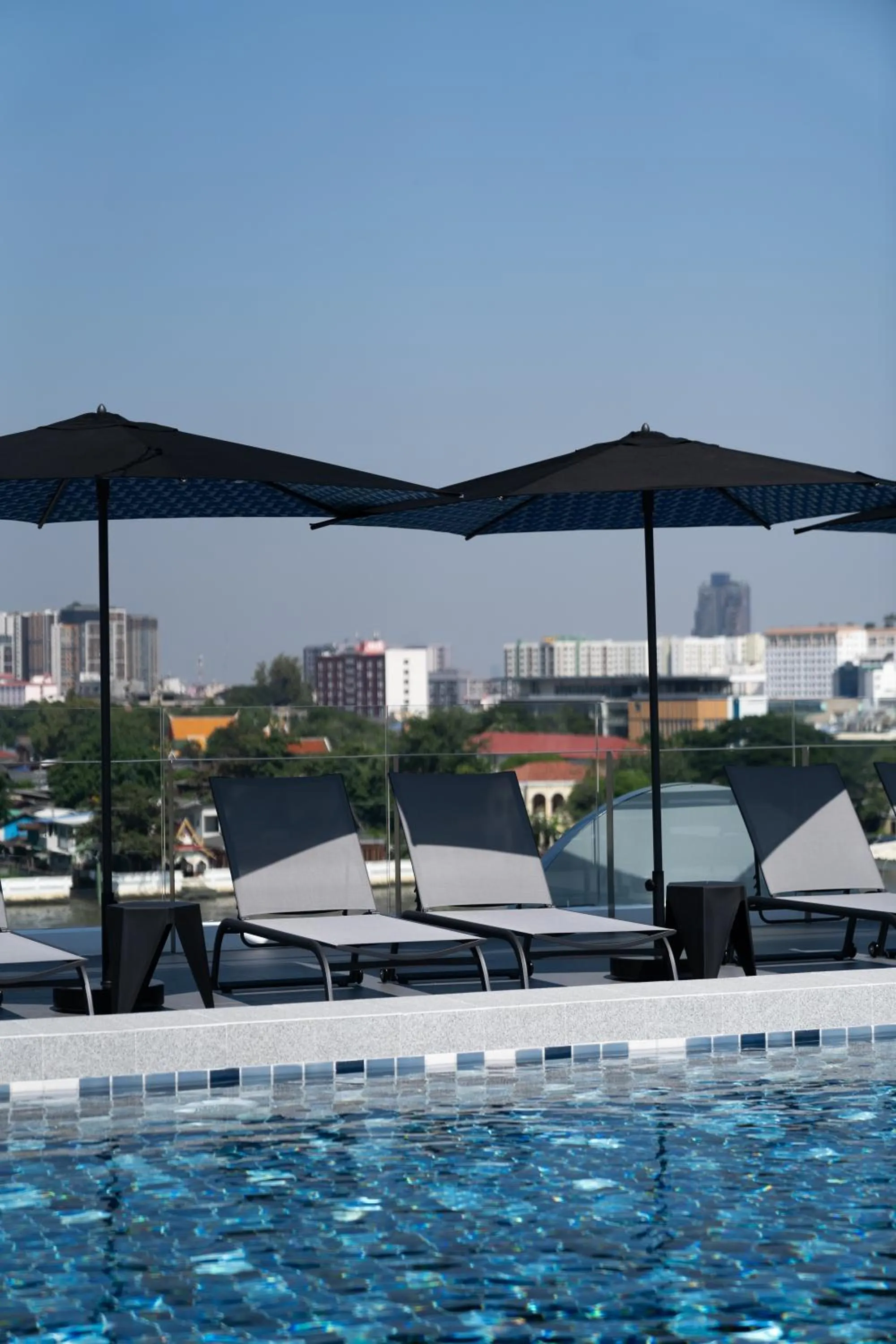 Pool view in The StandardX, Bangkok Phra Arthit