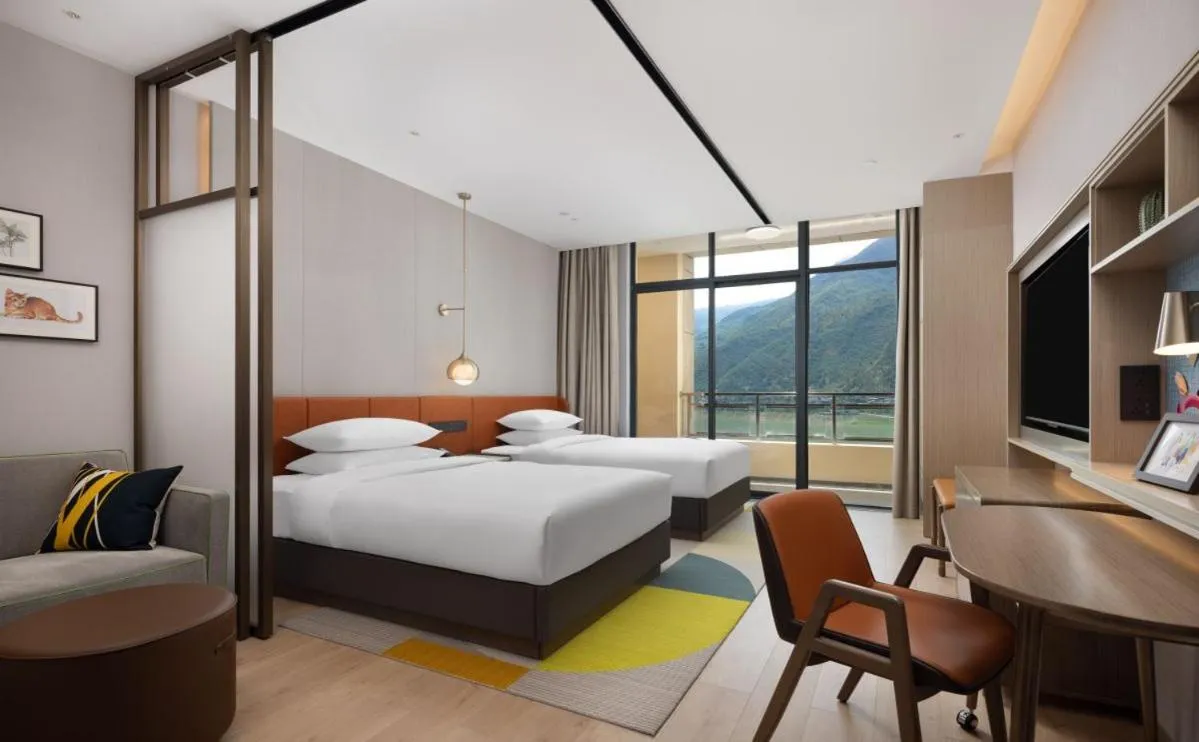 Photo of the whole room, Bed in Home2 by Hilton Chongqing Wushan