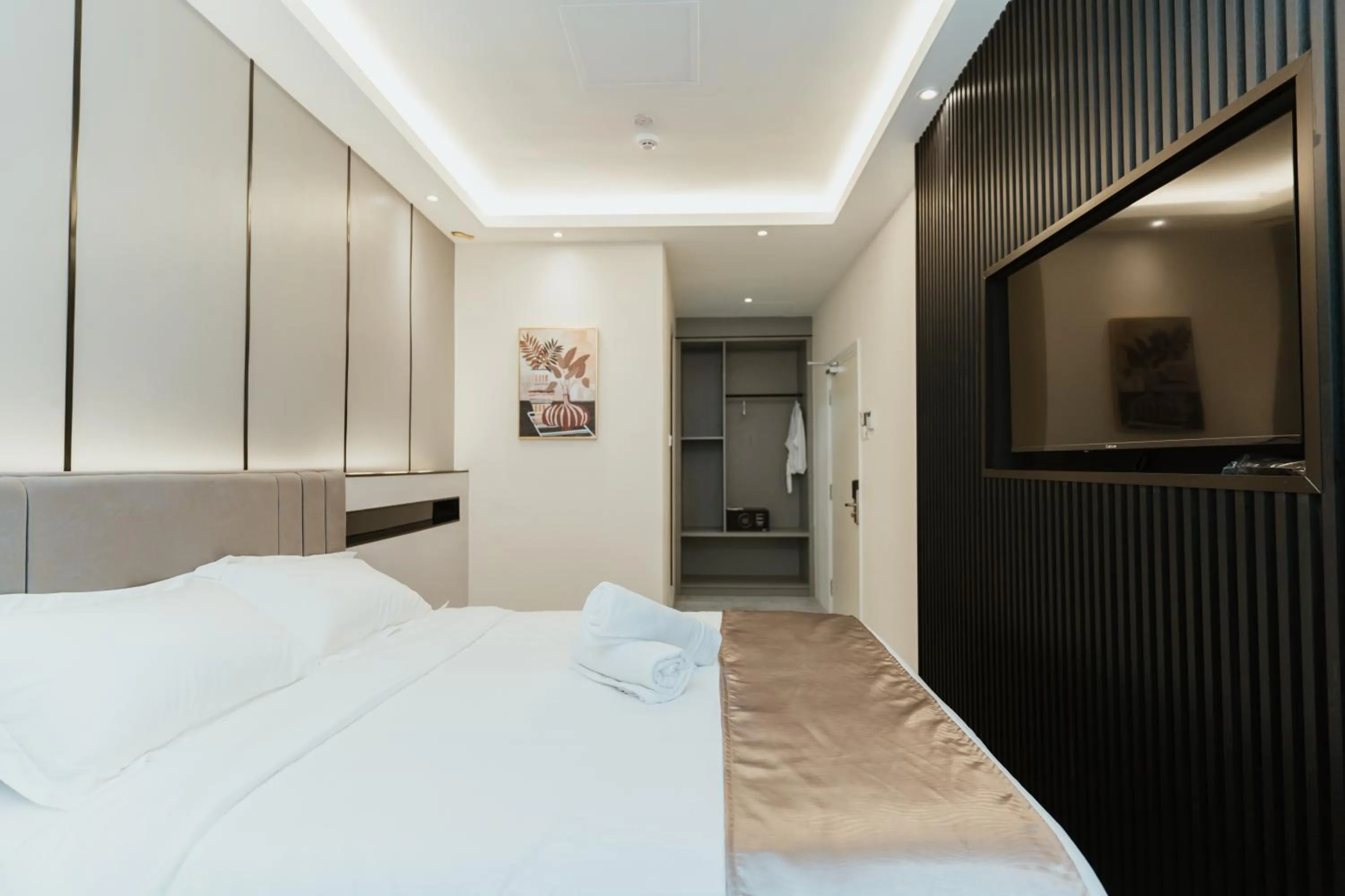 Bed in Brilliant Hotel Dan Spa