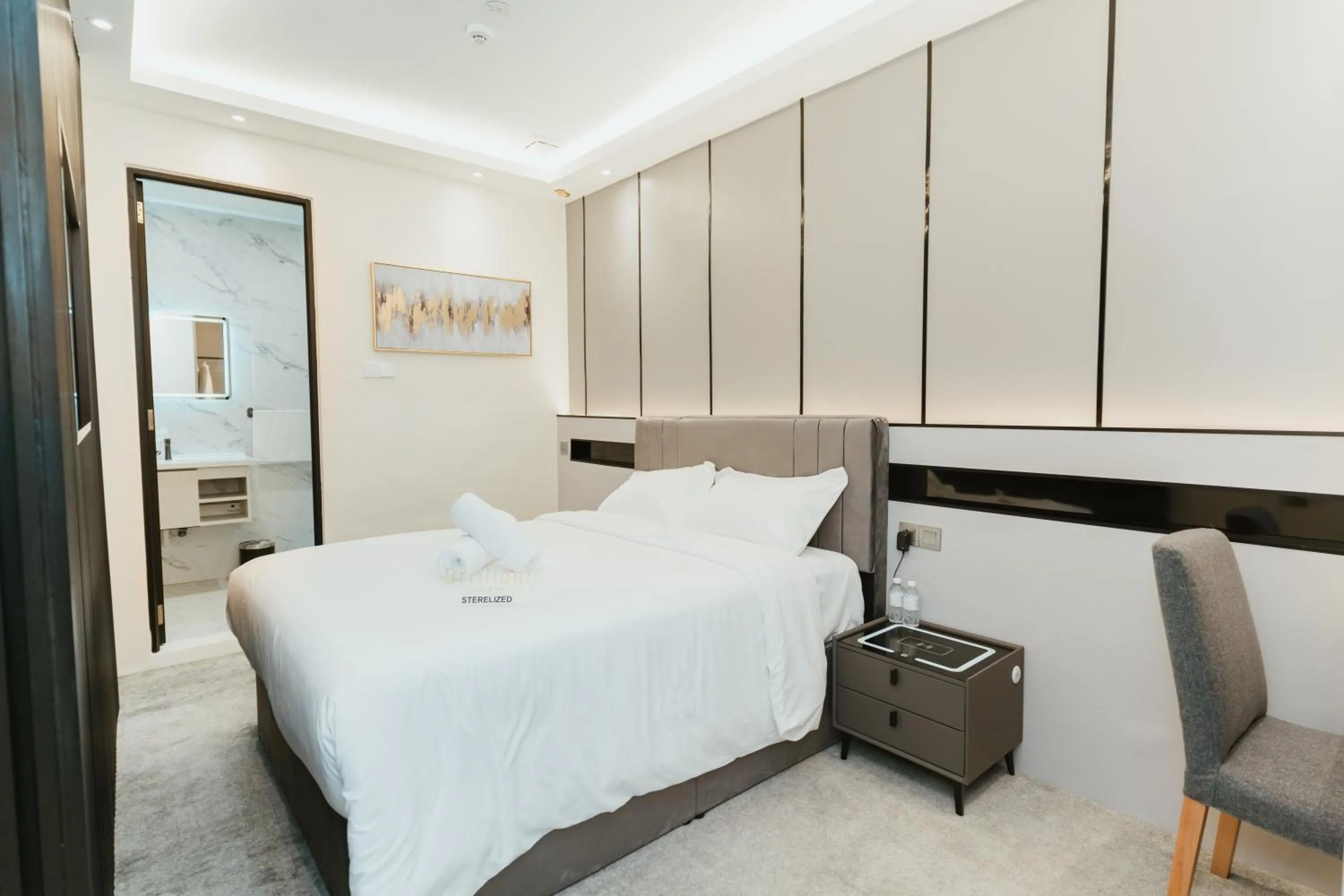 Bed in Brilliant Hotel Dan Spa