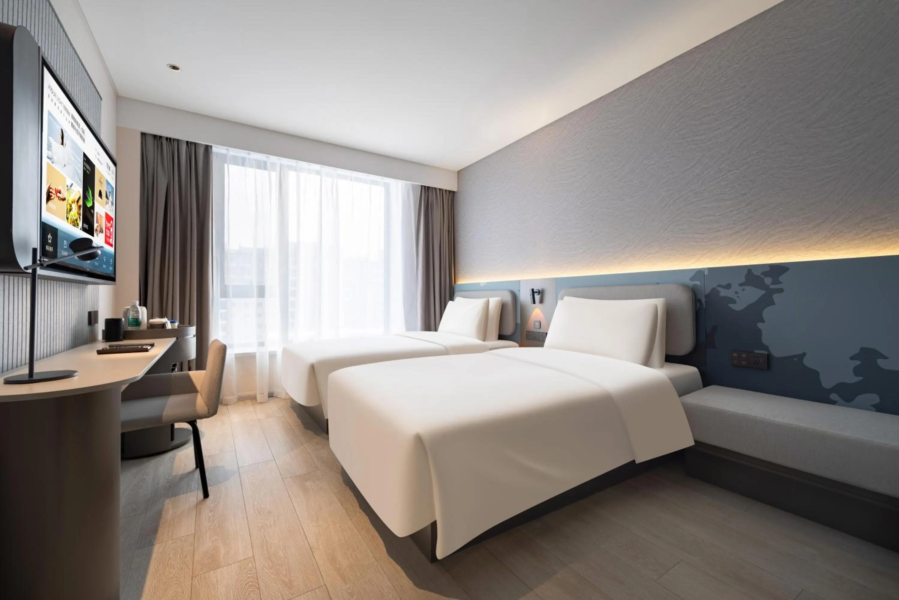 Bed in Atour Light Hotel Shenyang Yuhong Plaza Metro Station