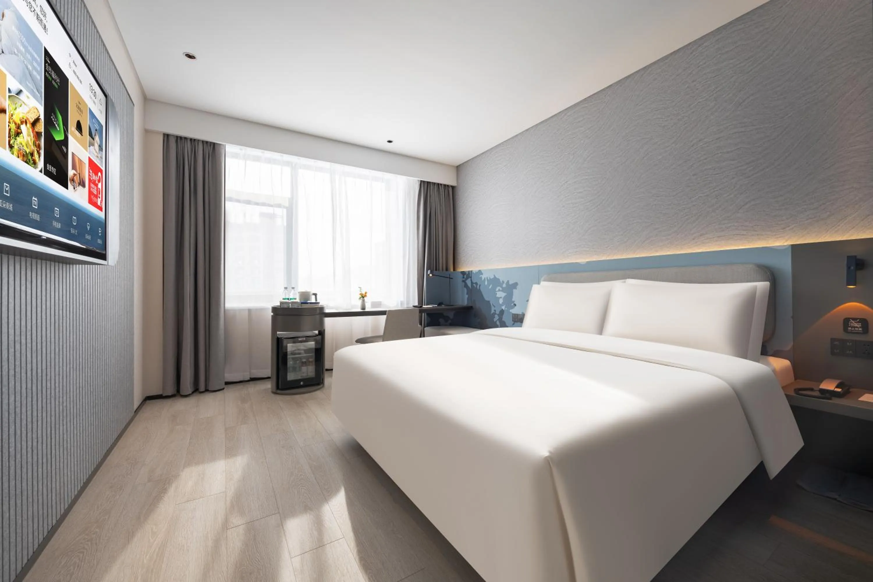 Bed in Atour Light Hotel Shenyang Yuhong Plaza Metro Station