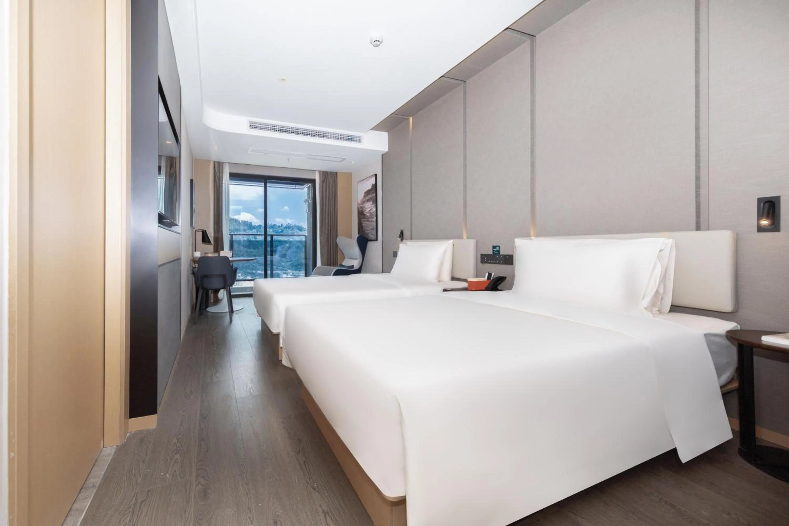 Bed in Atour Hotel Shenzhen Guangming Science City Zhengda City