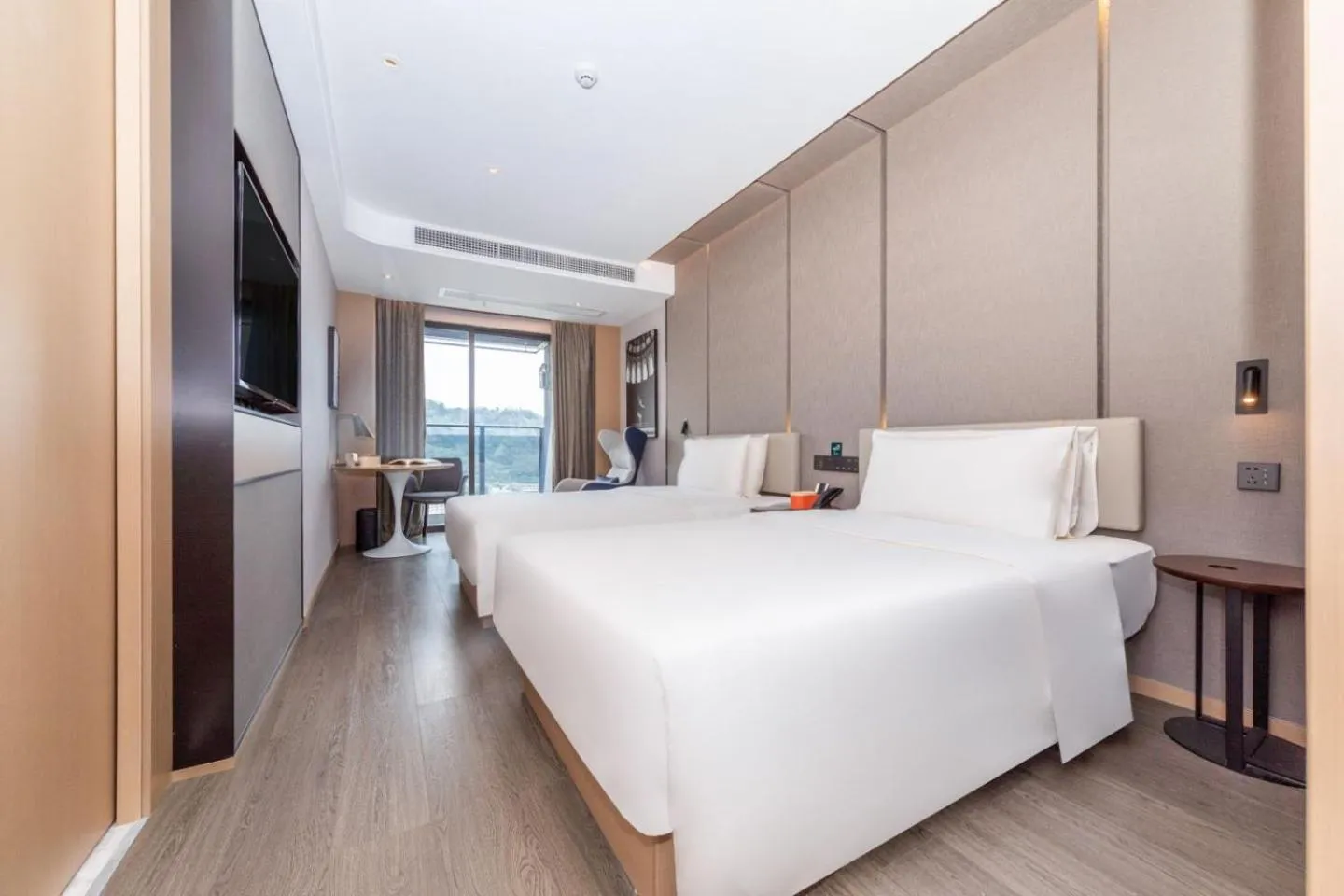 Bed in Atour Hotel Shenzhen Guangming Science City Zhengda City